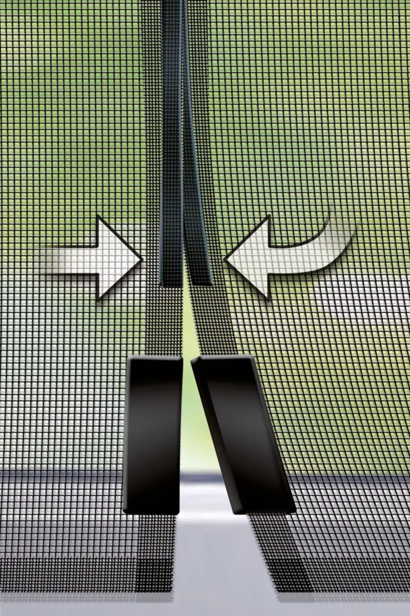 Schellenberg Fliegenschutz-Magnetvorhang 120 x 240 cm anthrazit kürzbar