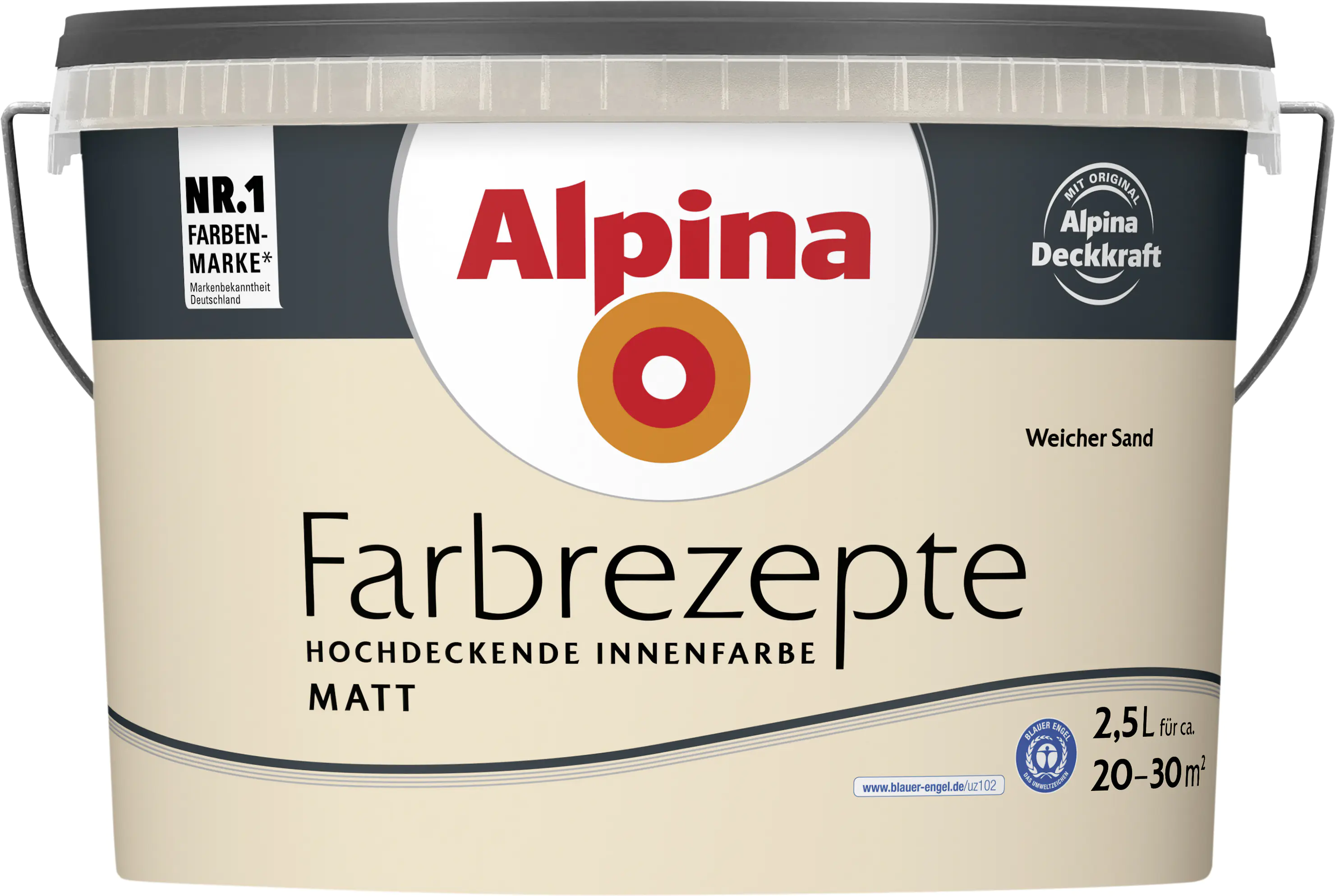 Alpina Farbrezepte Weicher Sand matt 2,5 L Alpina Farbrezepte Weicher Sand matt 2,5 L