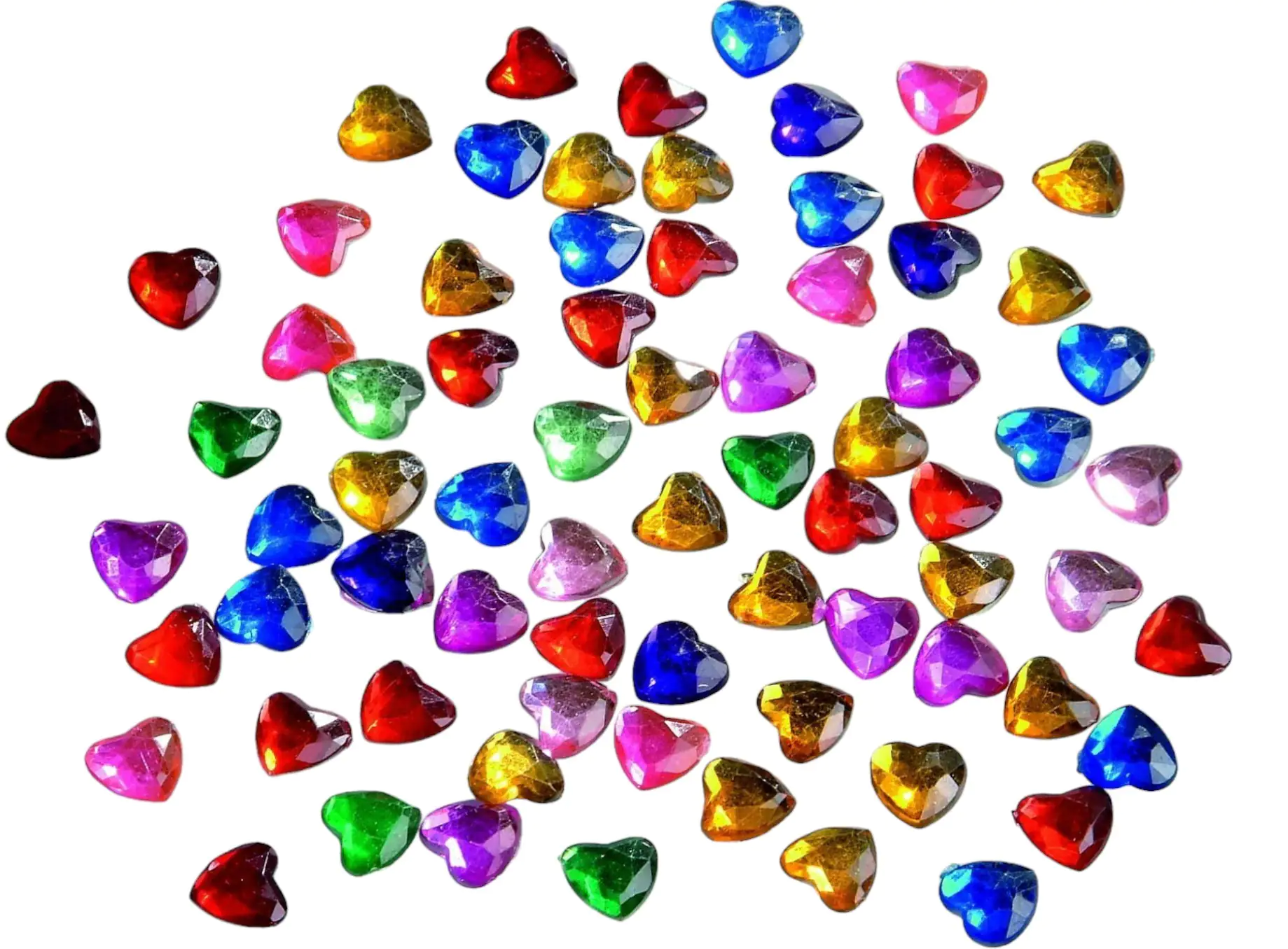 Glorex Schmuck-Steine Herzen 75 Stück