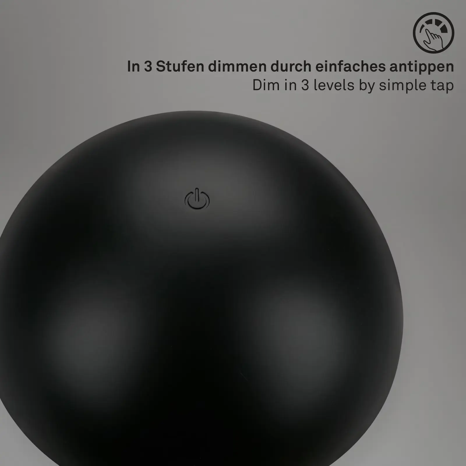 Briloner LED Akku-Tischleuchte Fungo schwarz 28 x 16 cm warmweiß Briloner LED Akku-Tischleuchte Fungo schwarz 28 x 16 cm warmweiß
