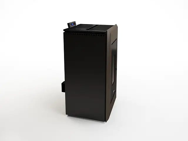 FreePoint Pelletofen VEGA Stahl10,5 kWschwarz-braun