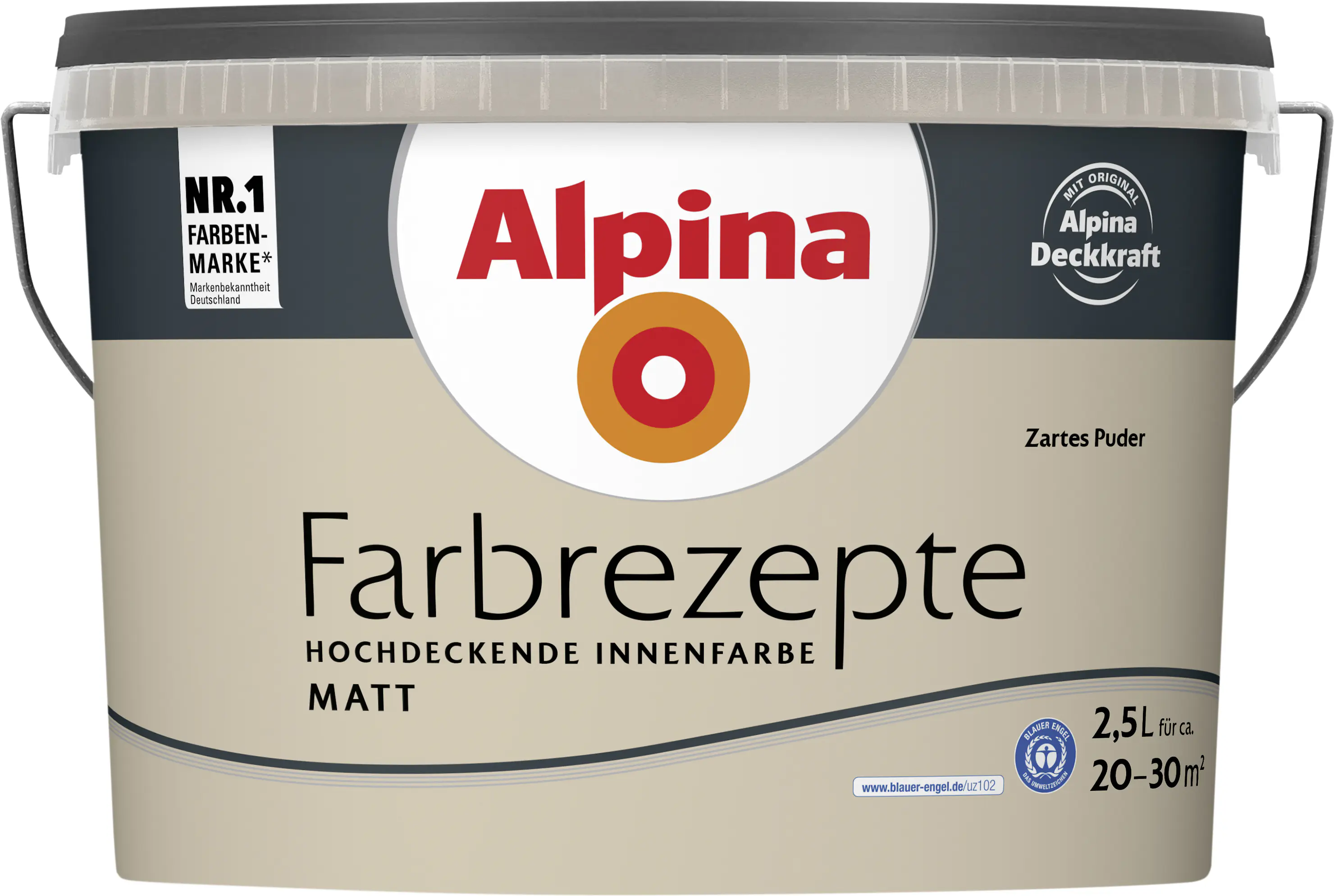 Alpina Farbrezepte Wandfarbe Zartes Puder matt 2,5 L