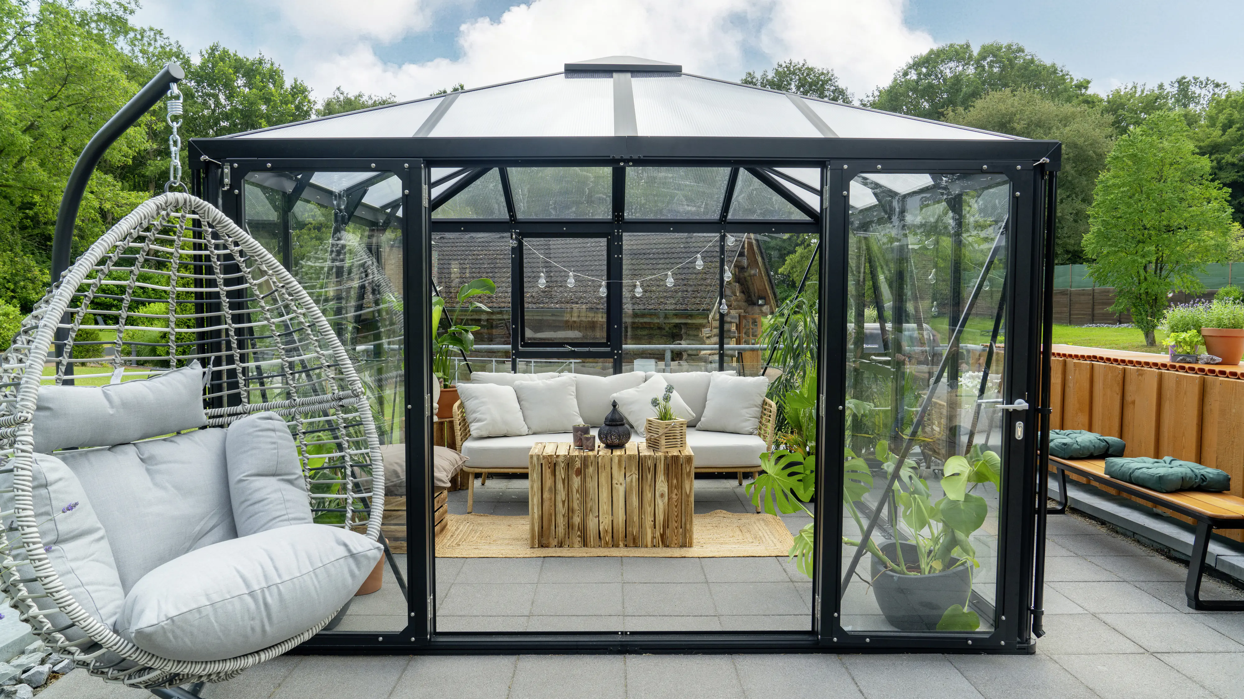 Vitavia Premium-Gewächshaus Minos 10200 317 x 322 cm 3 mm Sicherheitsglas