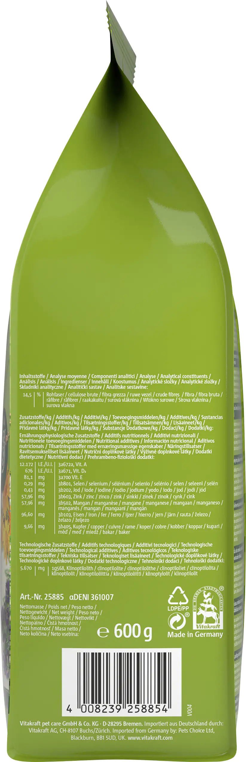 Vitakraft LIFE Wellness 600 g Vitakraft LIFE Wellness 600 g