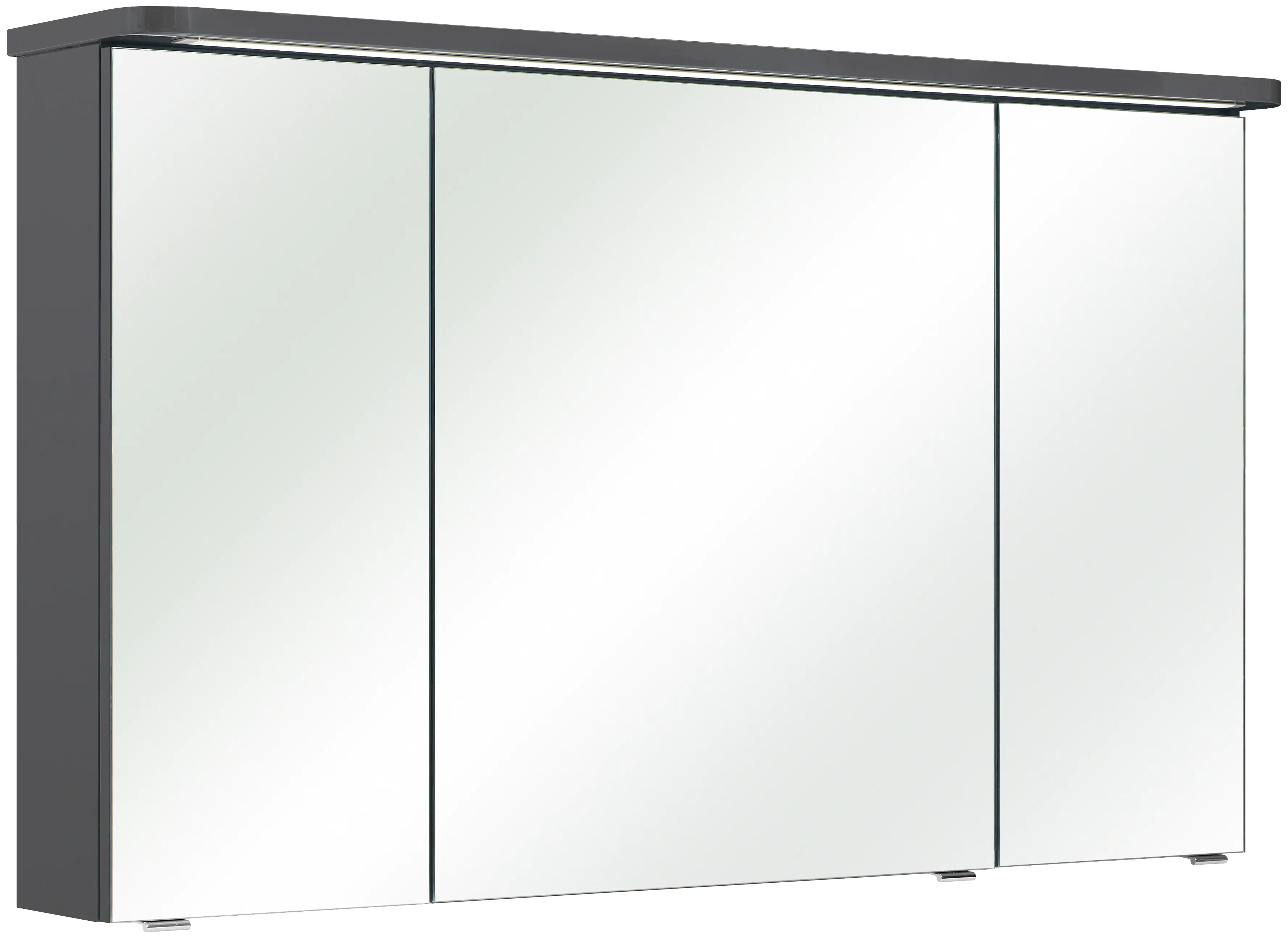 Pelipal Spiegelschrank Fokus 4005 Lack steingrau Hochglanz, Breite 120 cm