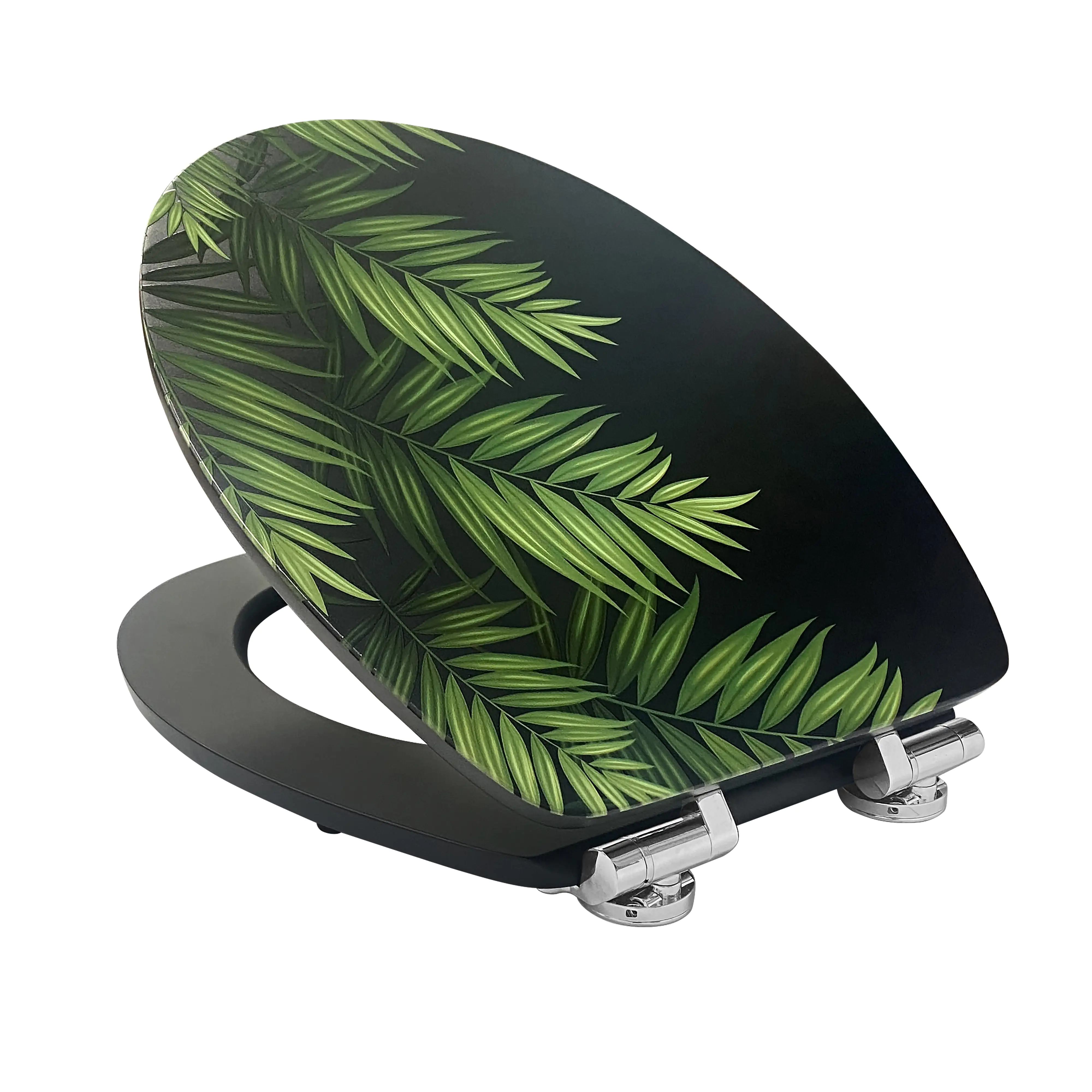 Primaster WC-Sitz mit Absenkautomatik Palme schwarz Primaster WC-Sitz mit Absenkautomatik Palme schwarz