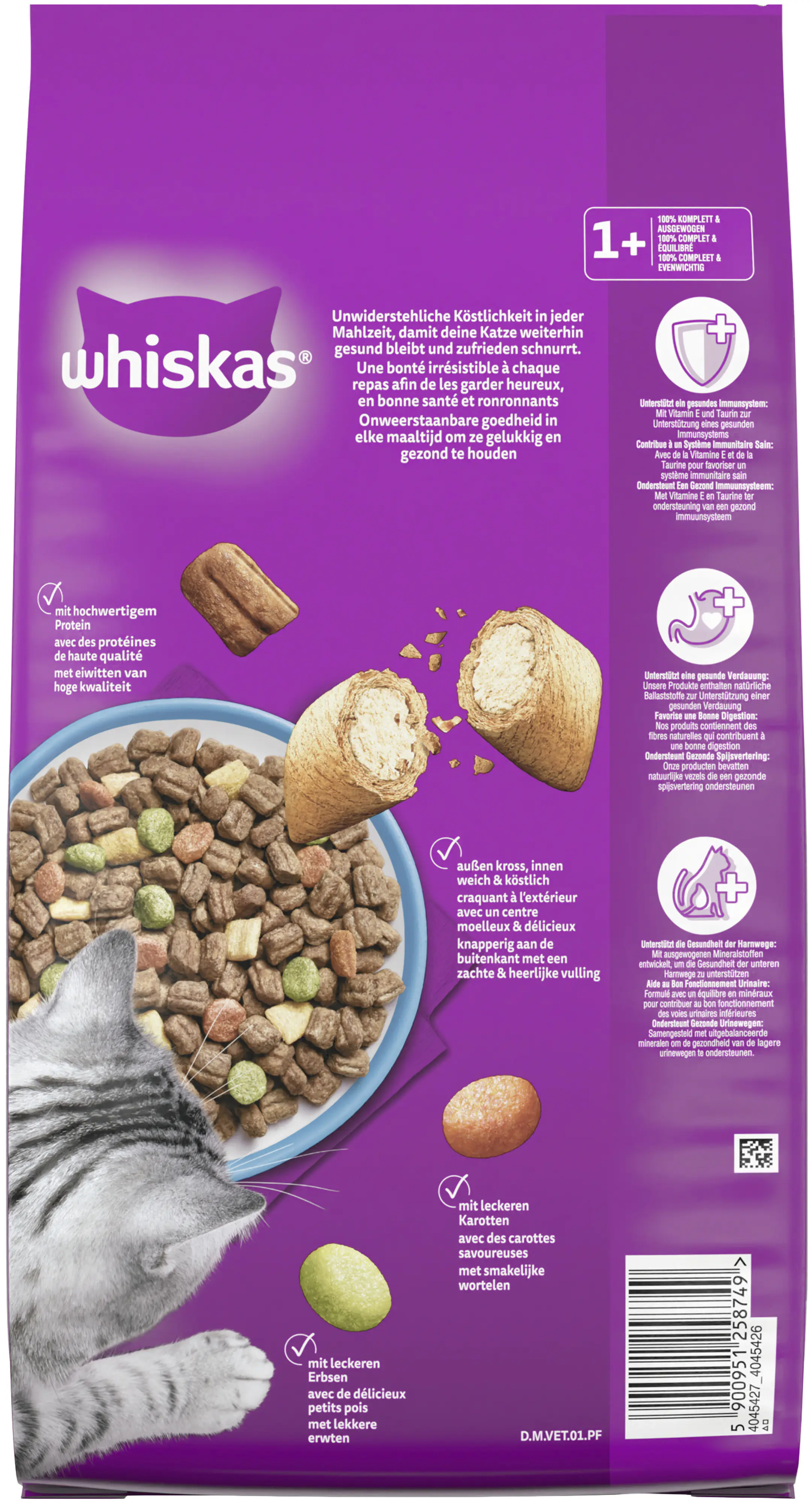 Whiskas Beutel Trocken Adult 1+ mit Thunfisch 3,8 kg