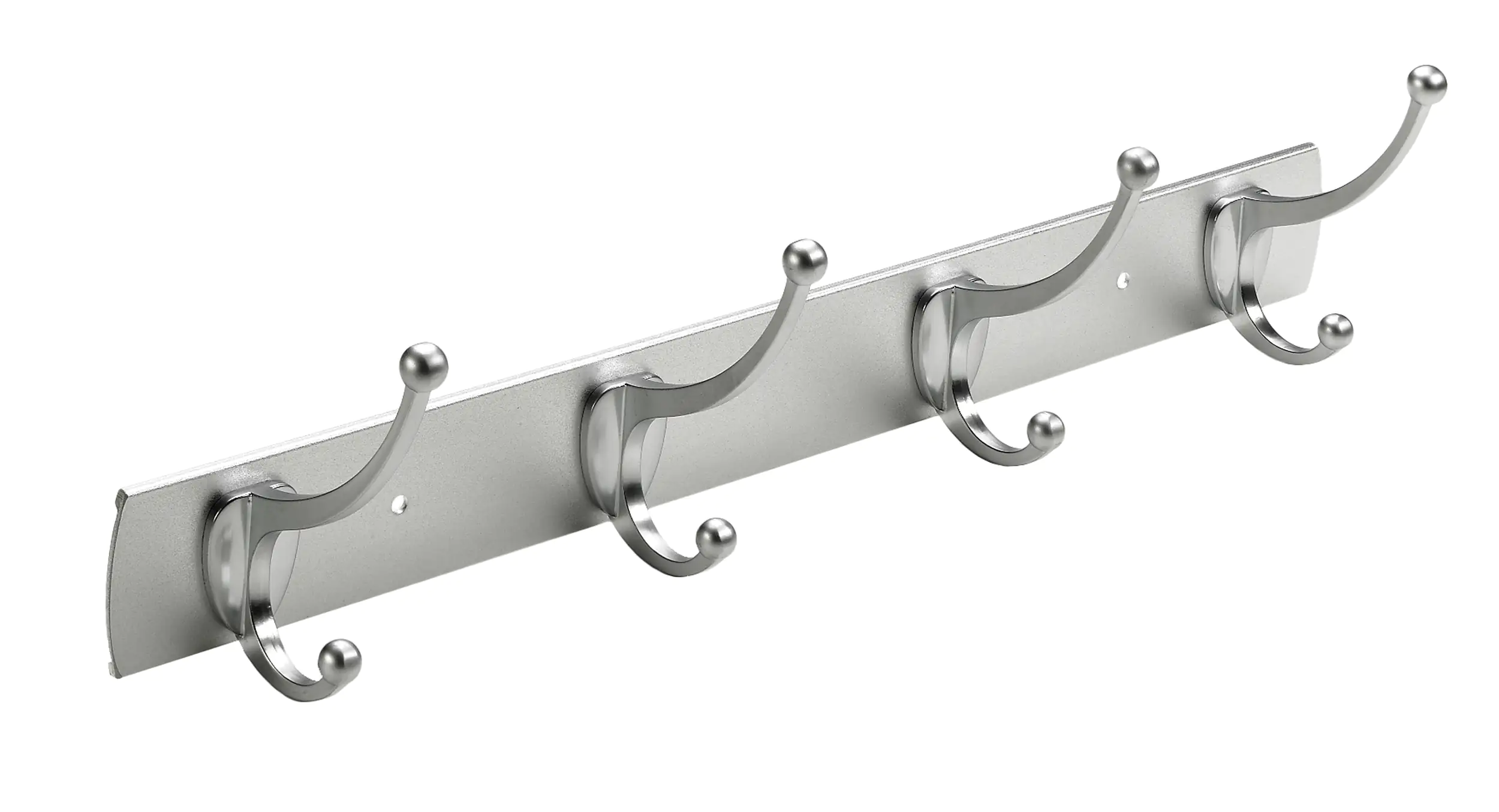 Hettich Garderobenleiste 4 Haken 43,5 x 11,0 x 8,0 cm silber Hettich Garderobenleiste 4 Haken 43,5 x 11,0 x 8,0 cm silber