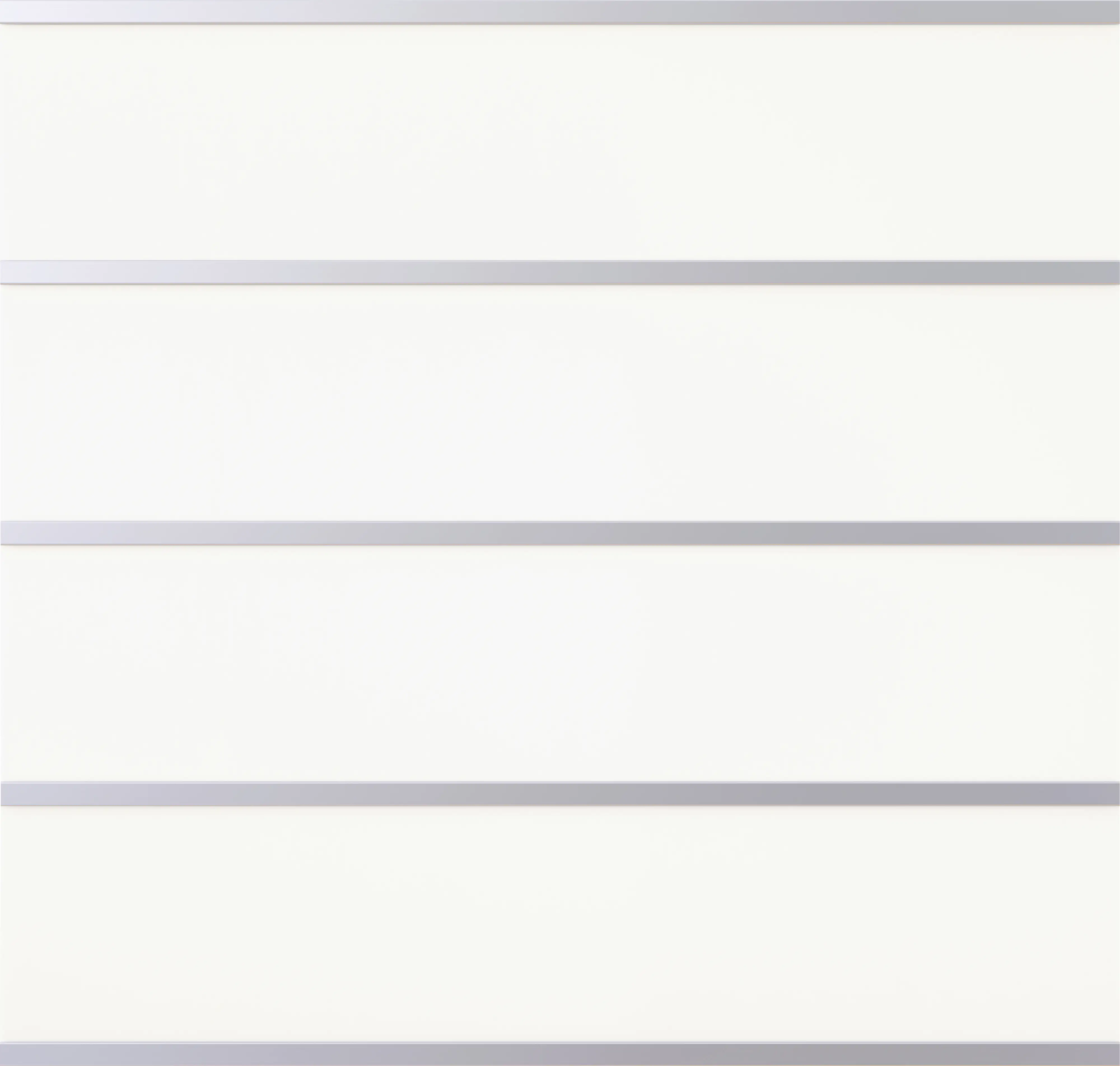 Osmo Sichtschutzelement HPL Elegance Grundelement viergeteilt, weiß