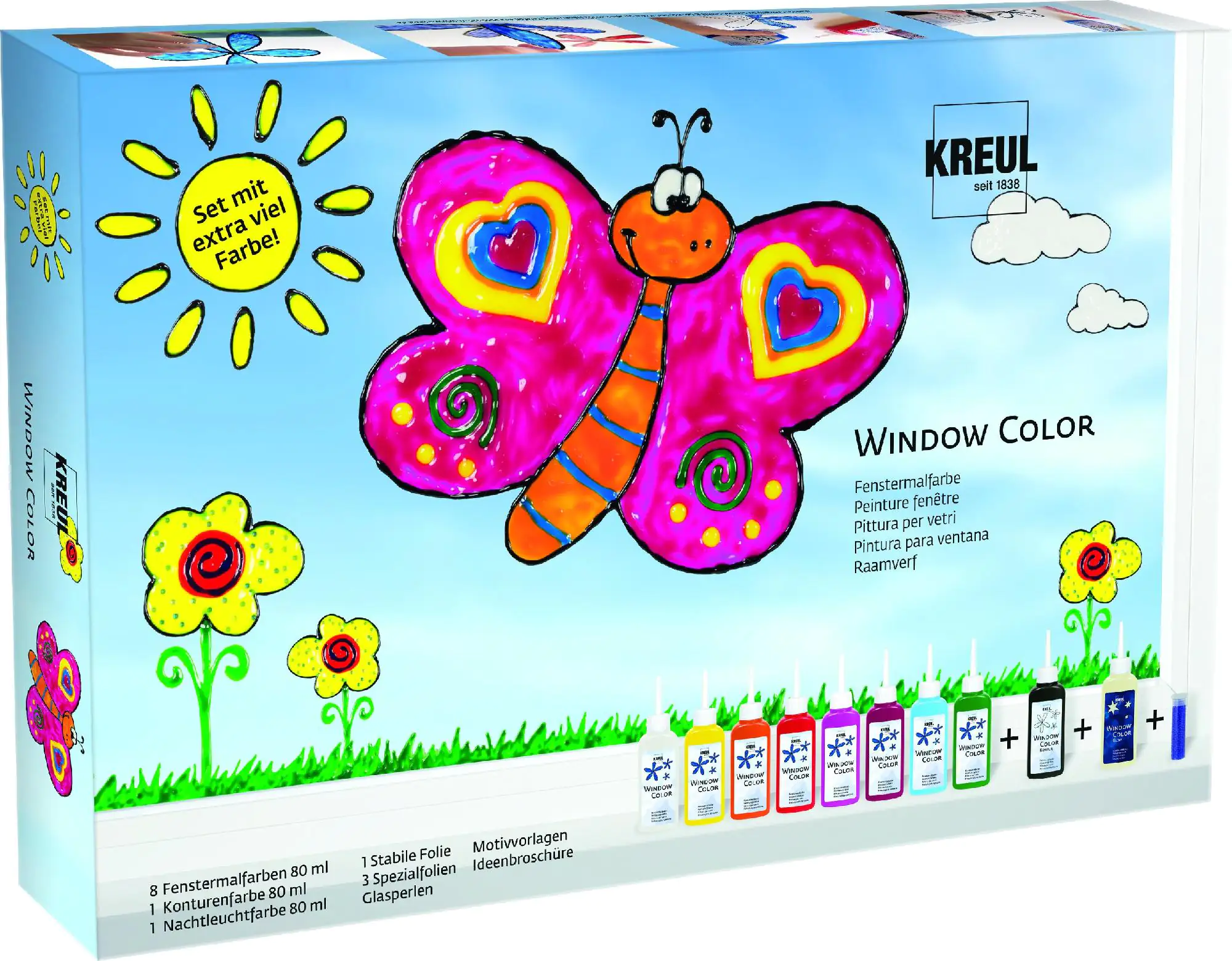 Kreul Window Color Set mit extra viel Farbe Set Kreul Window Color Set mit extra viel Farbe Set