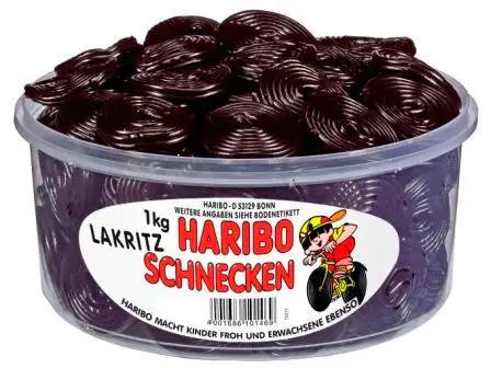 Haribo Lakritz Schnecken 1 kg