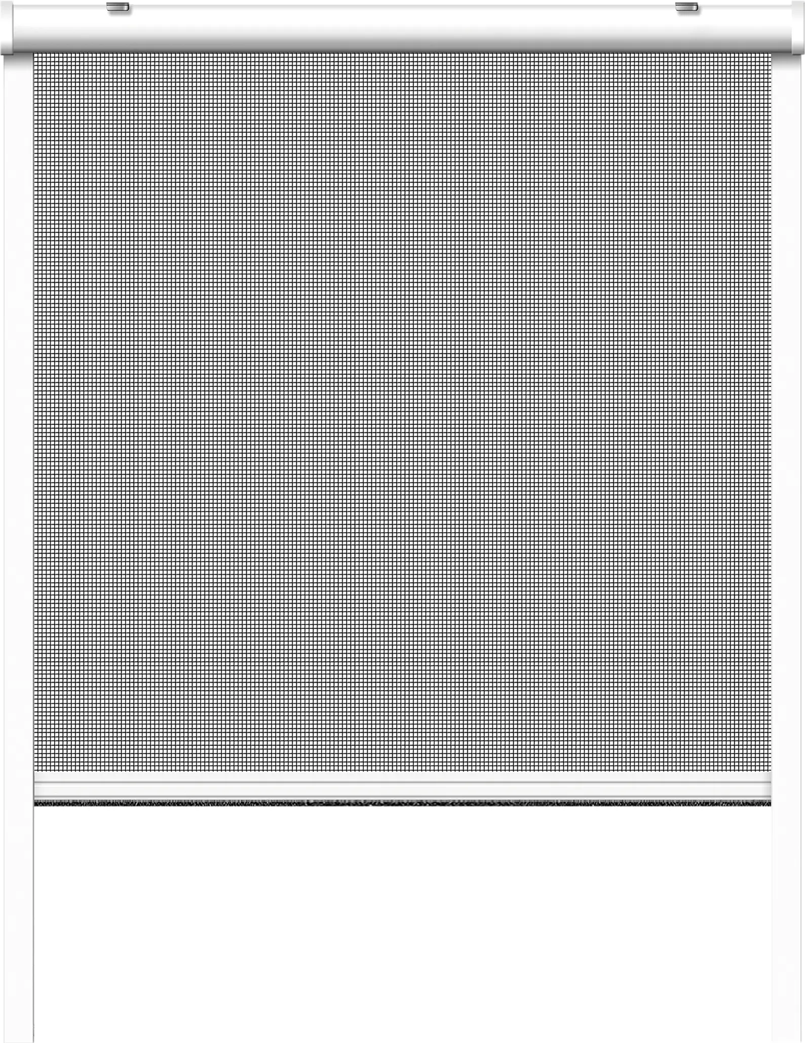 Schellenberg Fliegenschutz-Rollo 100 x 160 cm anthrazit/weiß kürzbar