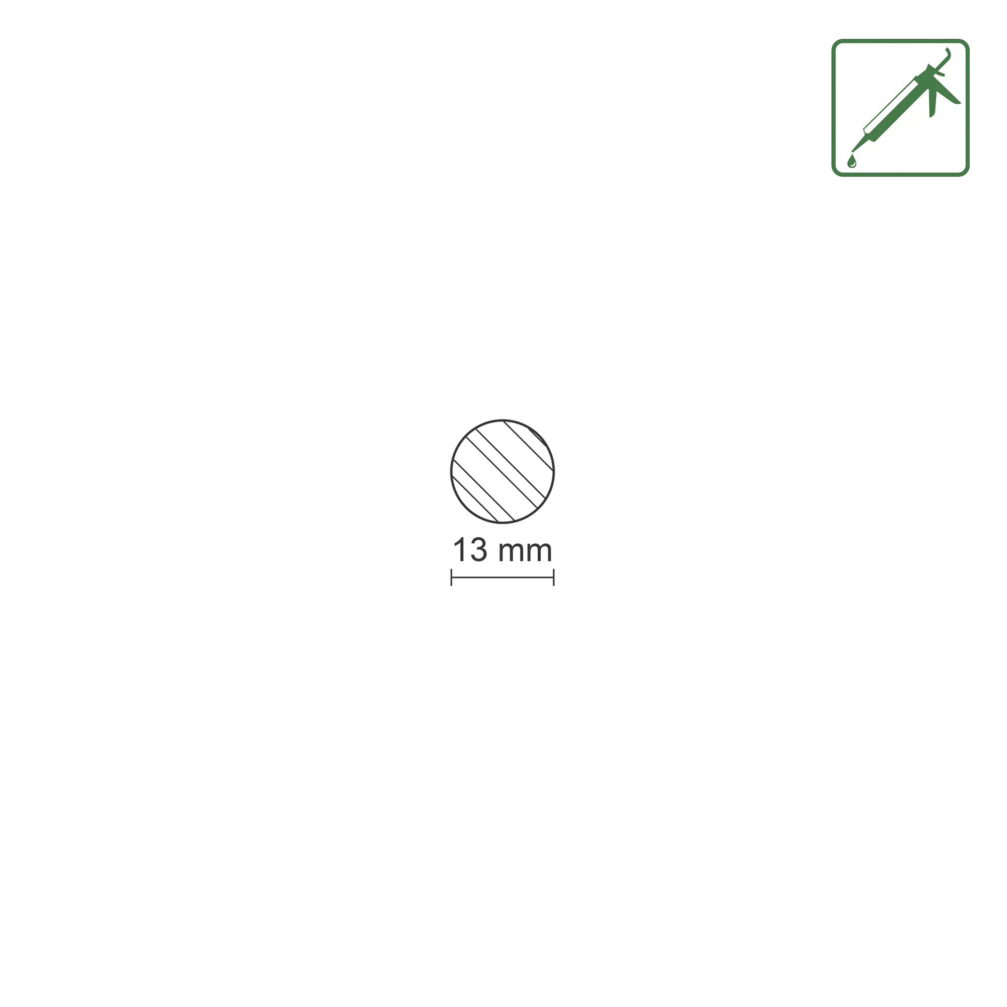 FN Neuhofer Rundstab 100 cm 13 x 13 mm Fichte/Kiefer