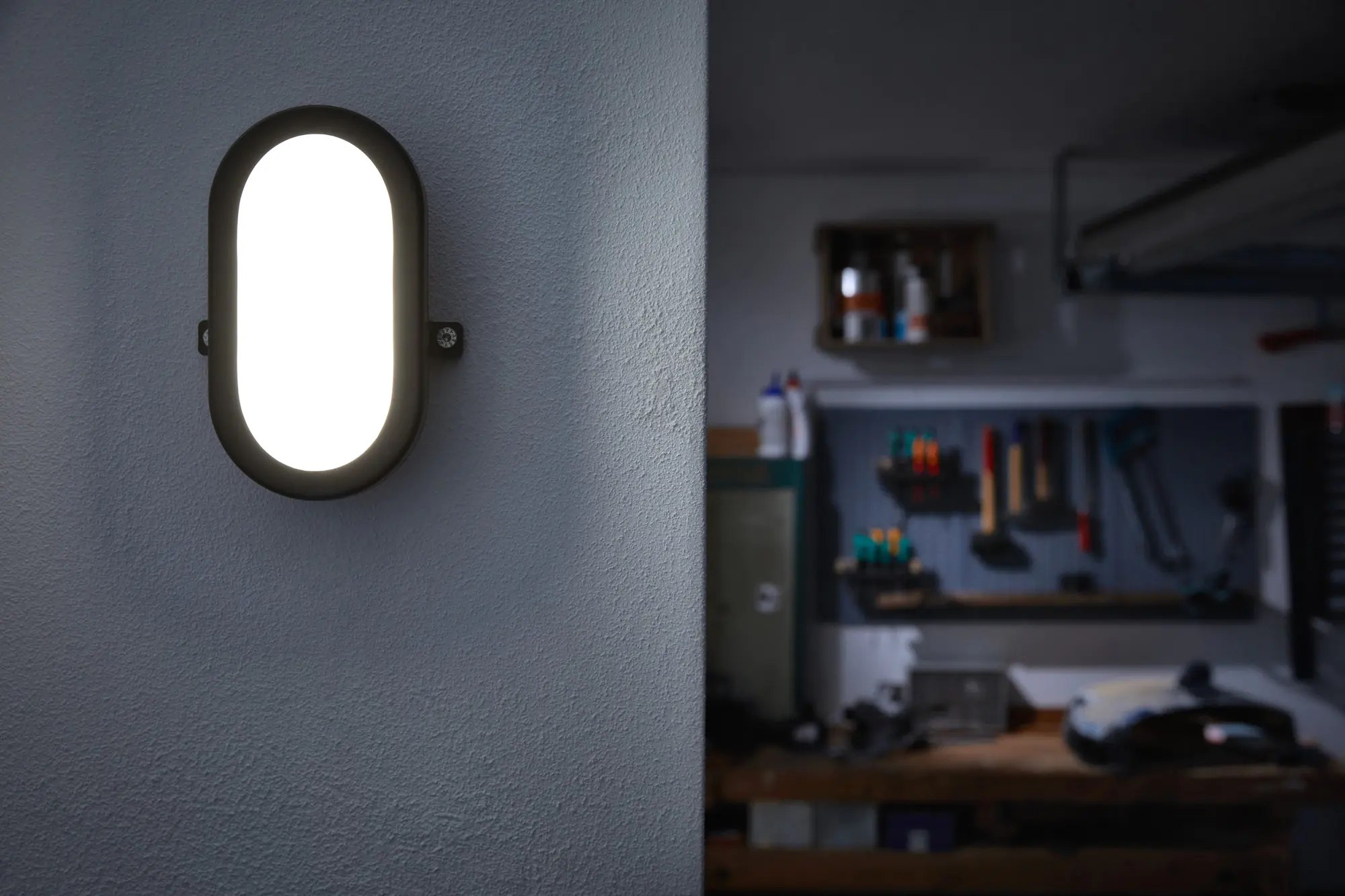 Ledvance LED Ovalleuchte Bulkhead weiß 11 Watt, IP 54