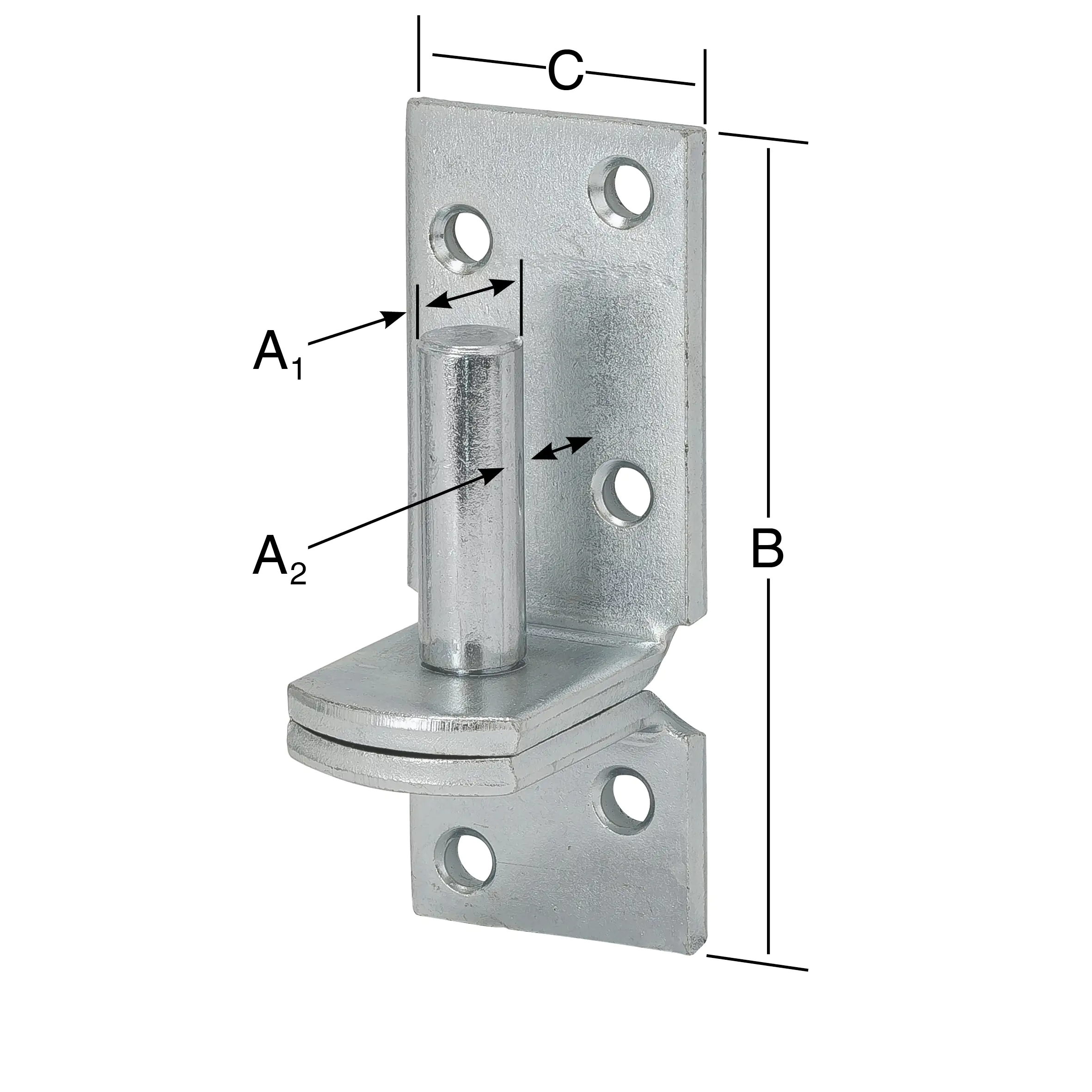 Vormann Kloben verzinkt 13/11 x 102 x 39 mm