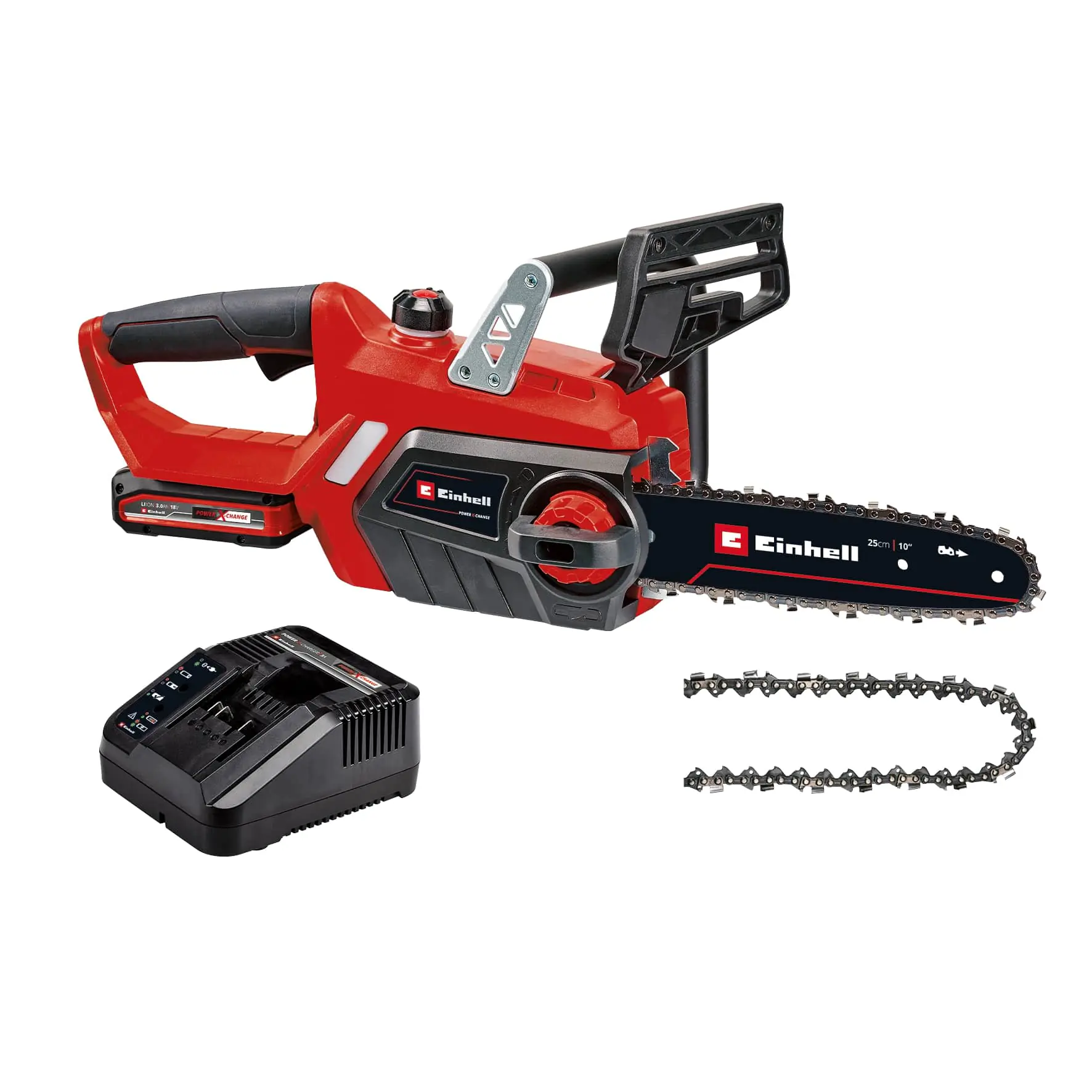 Einhell Akku Kettensäge GE-LC 18/25 Li 3 Ah Set 25 cm Schwertlänge Einhell Akku Kettensäge GE-LC 18/25 Li 3 Ah Set 25 cm Schwertlänge