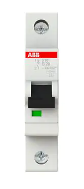 ABB Leitungsschutzschalter B20 20A, 1-polig, S201-B20