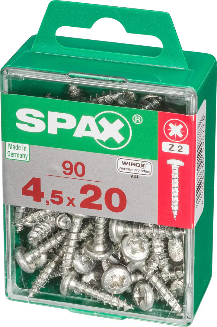 Spax Universalschrauben 4.5 x 20 mm TX 20 - 90 Stk. Spax Universalschrauben 4.5 x 20 mm TX 20 - 90 Stk.