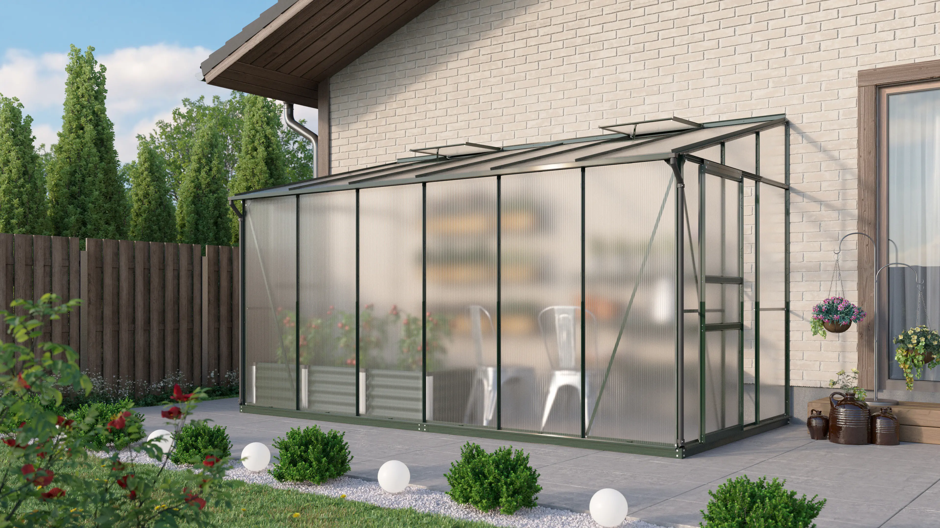 Vitavia Gewächshaus Osiris 7800 190 x 379 cm 4 mm HPK