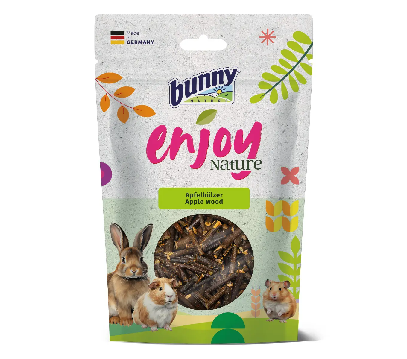 Bunny Nature Nagersnack enjoy Nature Apfelhölzer 100 g
