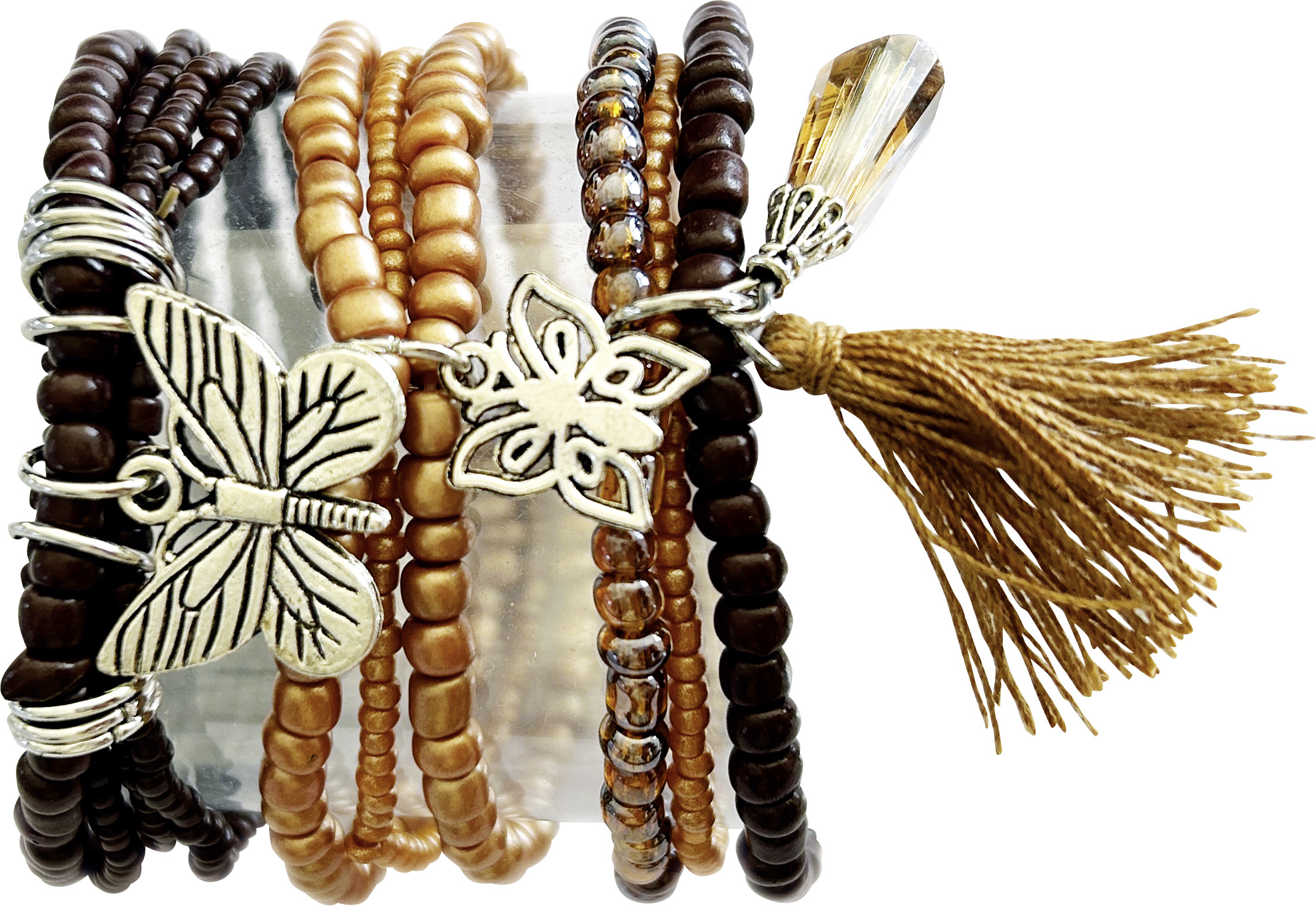 Glorex Armband-Set für 6-9 Armbänder DIY brauntöne