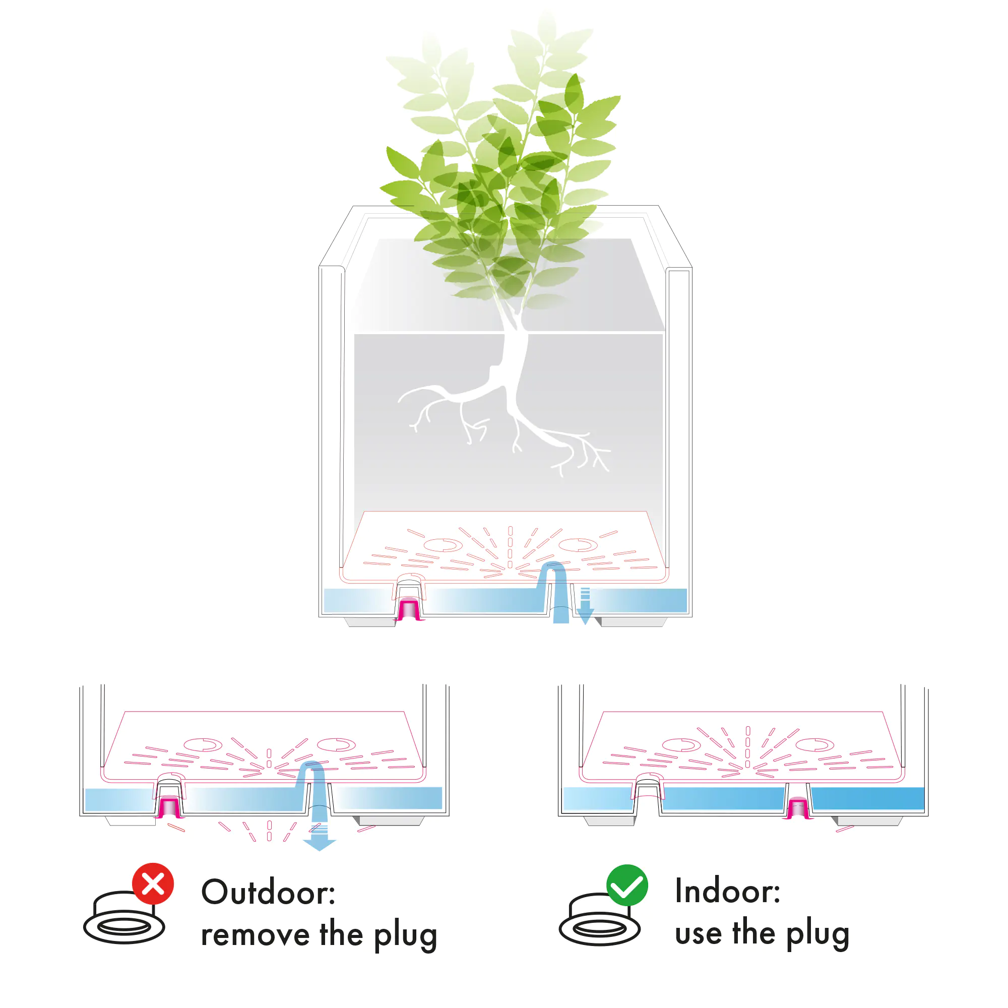 Deroma Pflanztopf Millennium Kunststoff 59 cm aschgrau mit Ablauflöchern Deroma Pflanztopf Millennium Kunststoff 59 cm aschgrau mit Ablauflöchern