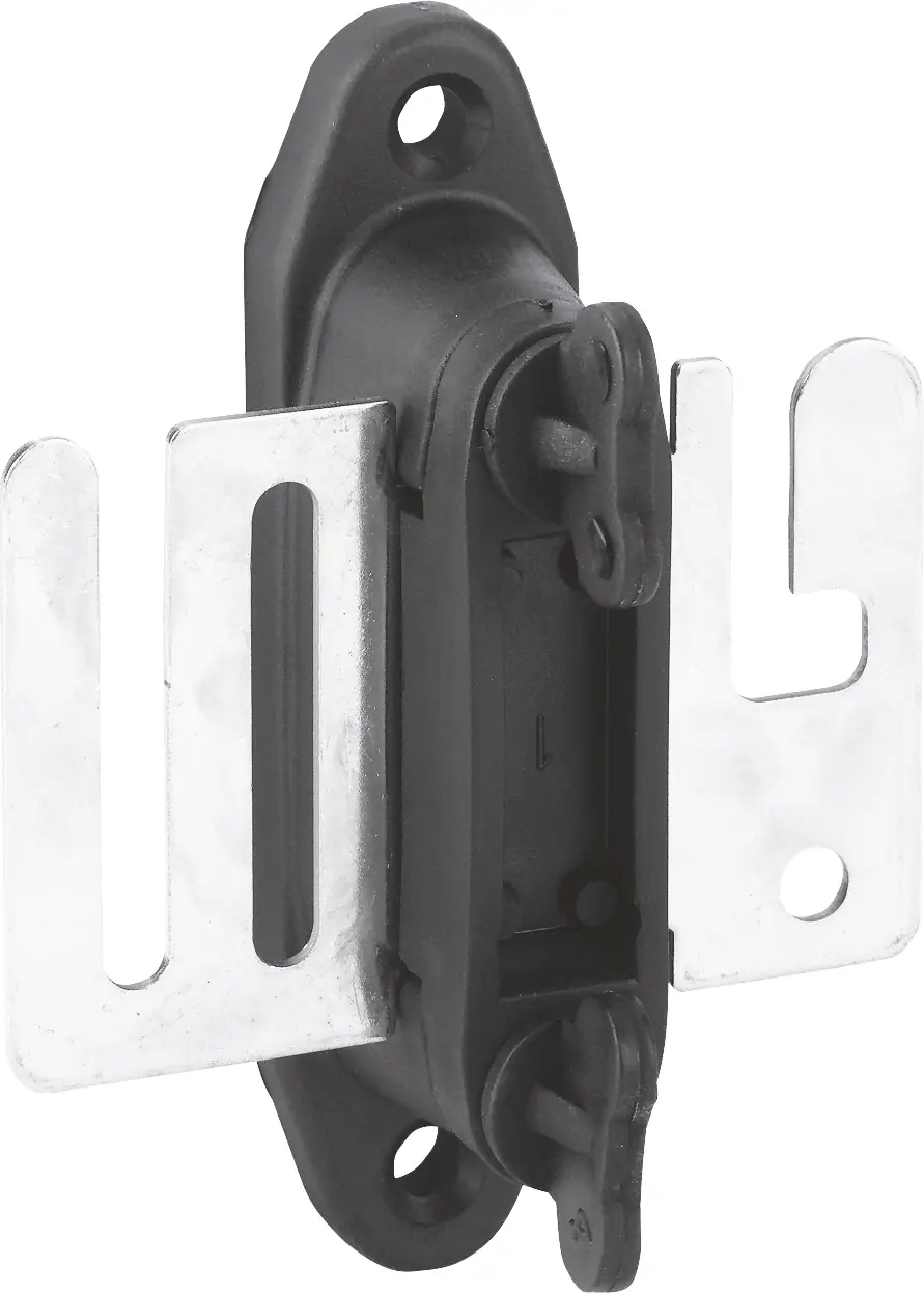 Kerbl Bandtorgriffisolator Profi Niroplatte, schwarz