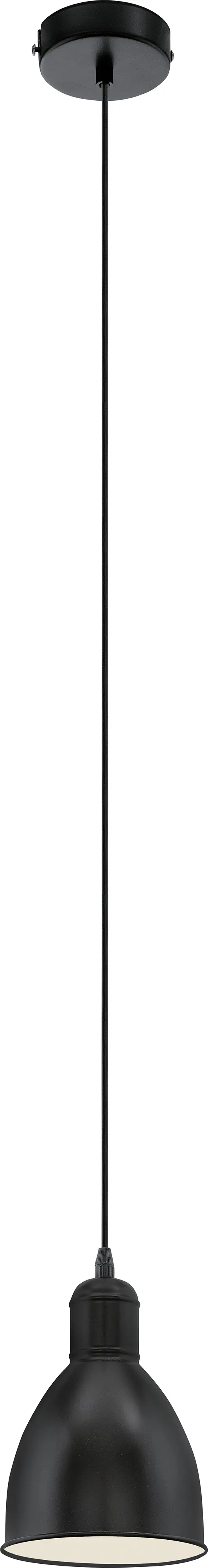 Eglo Pendelleuchte Priddy schwarz Ø 15,5 cm E27