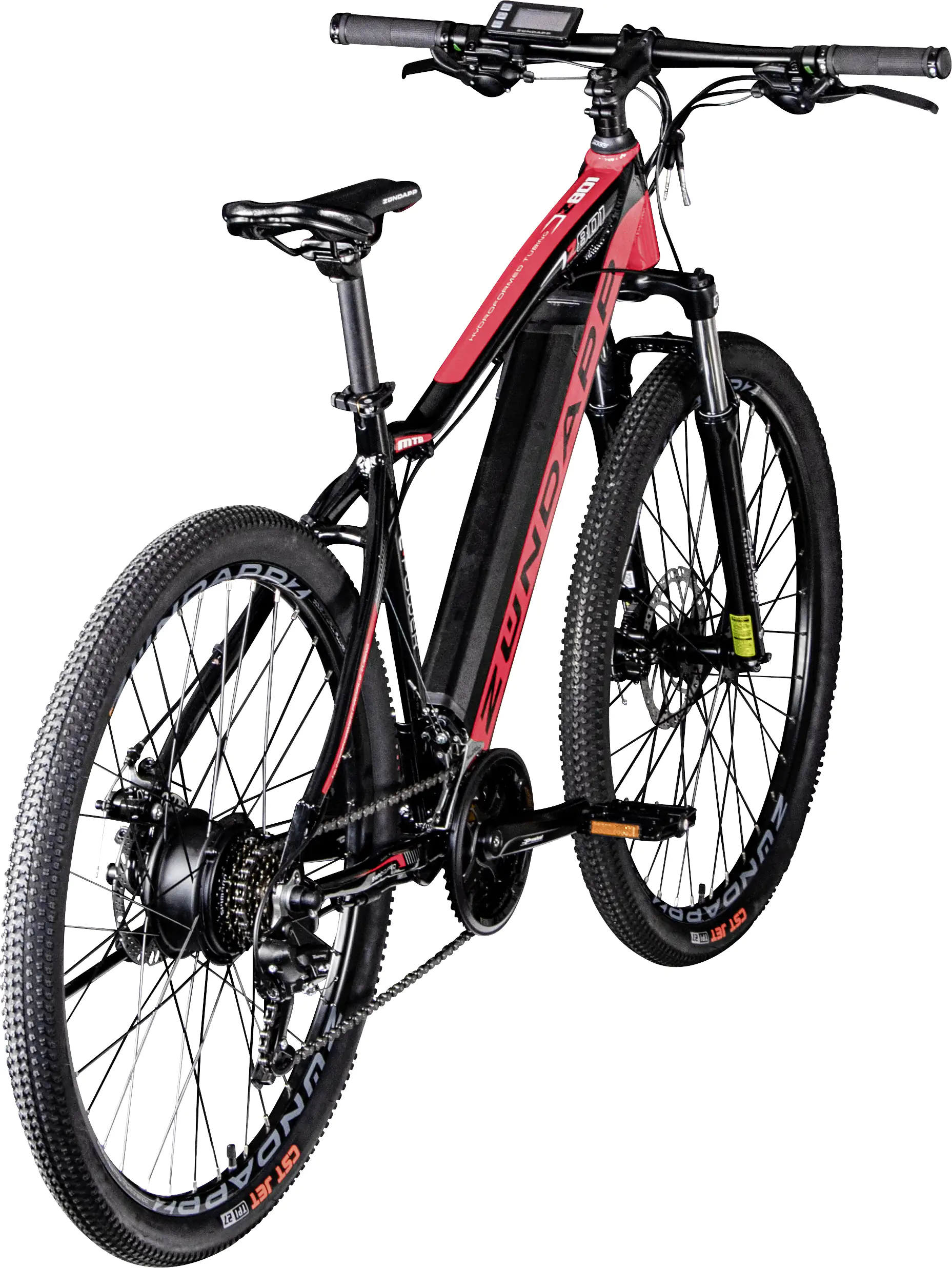 Zündapp E-Bike MTB Z801 27,5 Zoll 21-Gang 417 Wh schwarz rot