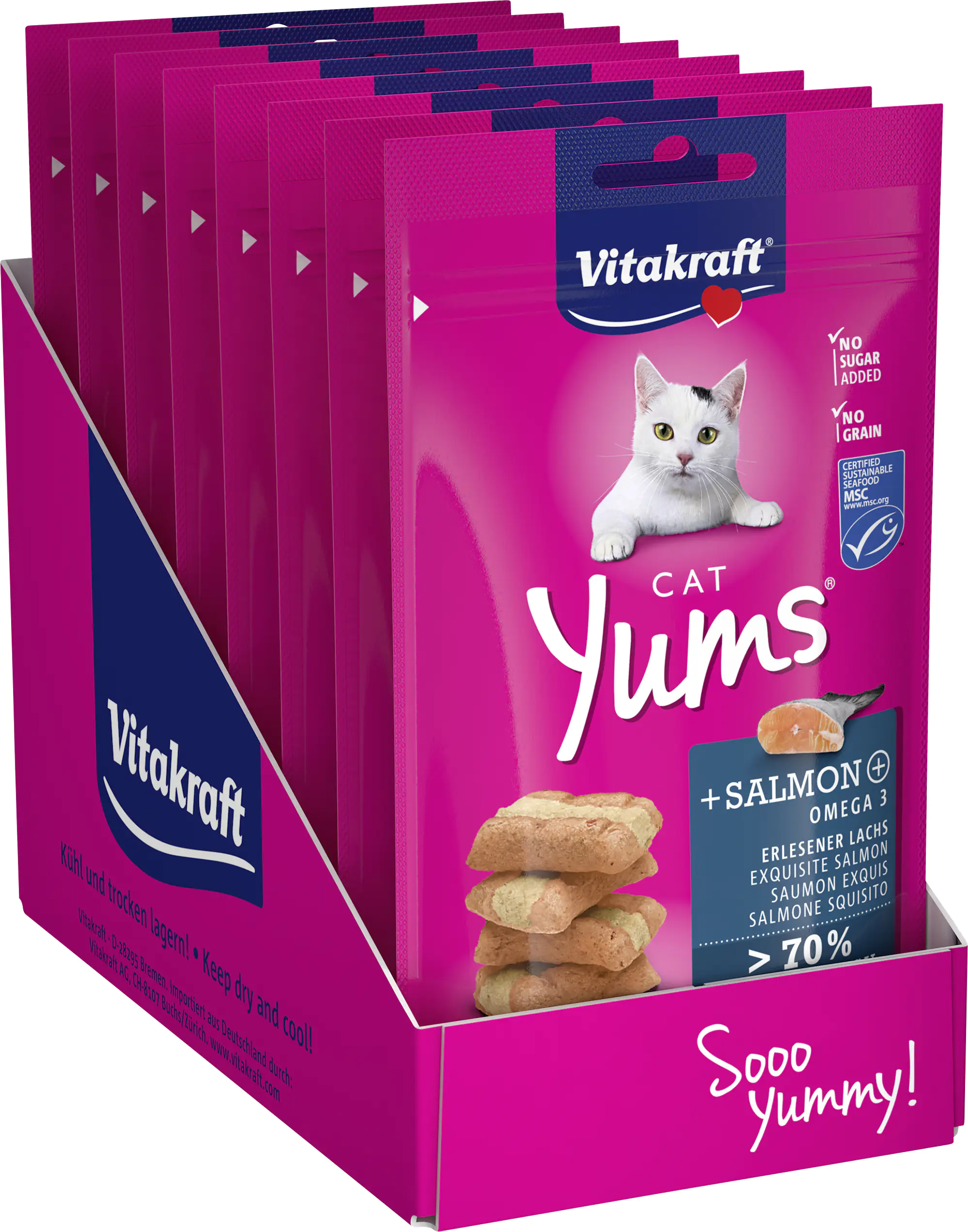 Vitakraft Cat Yums® +Lachs & Omega 3 MSC 40 g Vitakraft Cat Yums® +Lachs & Omega 3 MSC 40 g
