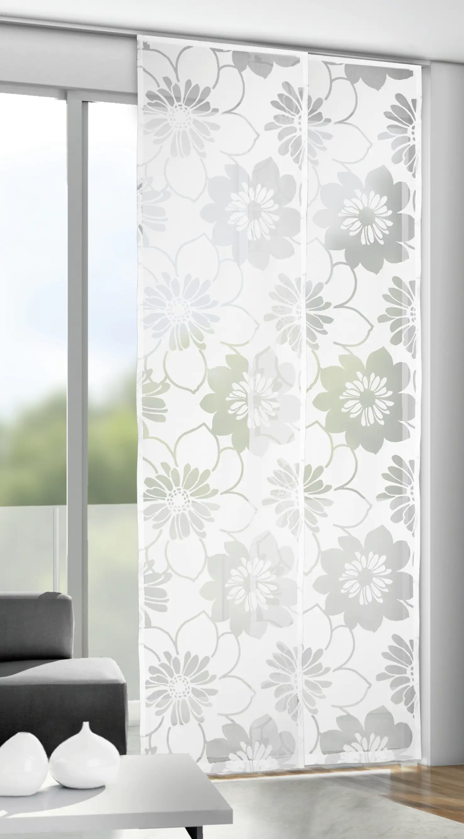 Neusser Collection Flächenvorhang weiß, 245 x 60 cm