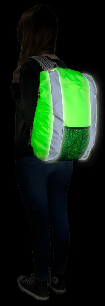 Walser Reflektierende Rucksackhülle grün 30L