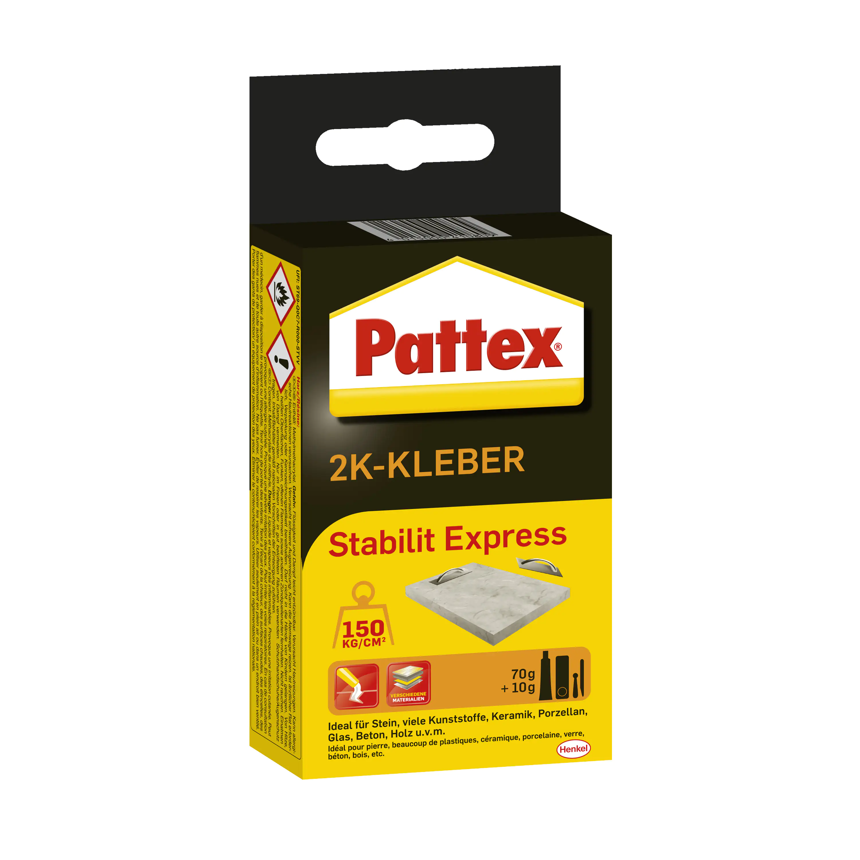 Pattex 2K-Kleber Stabilit Express 80 g Faltschachtel, braun