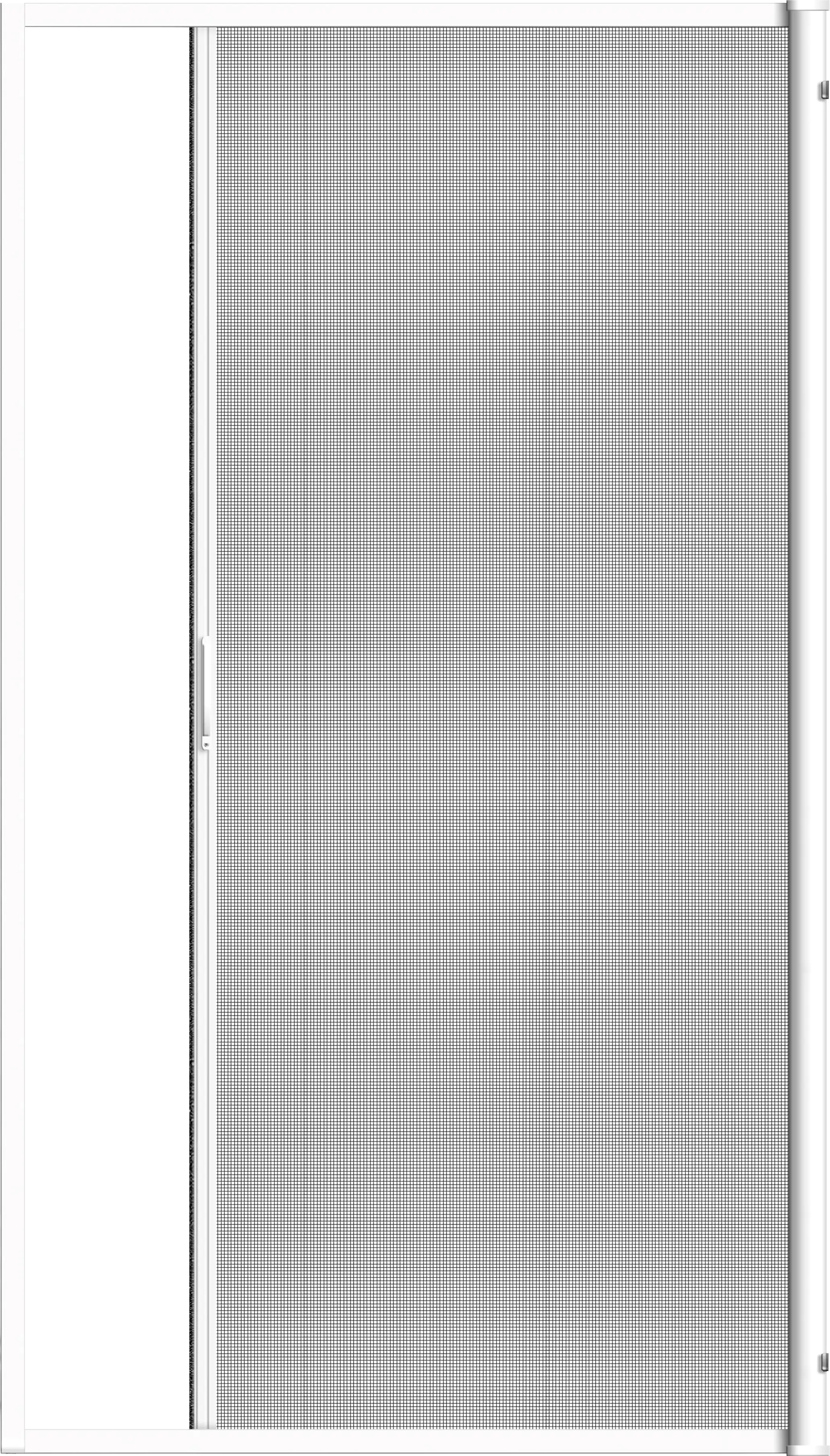 Schellenberg Fliegenschutz-Rollo 160 x 225 cm anthrazit/weiß kürzbar