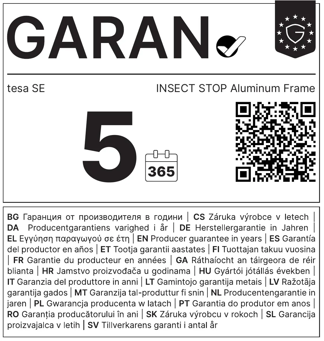 tesa Fliegengitter-Tür Comfort Alurahmen 100 x 220 cm weiß