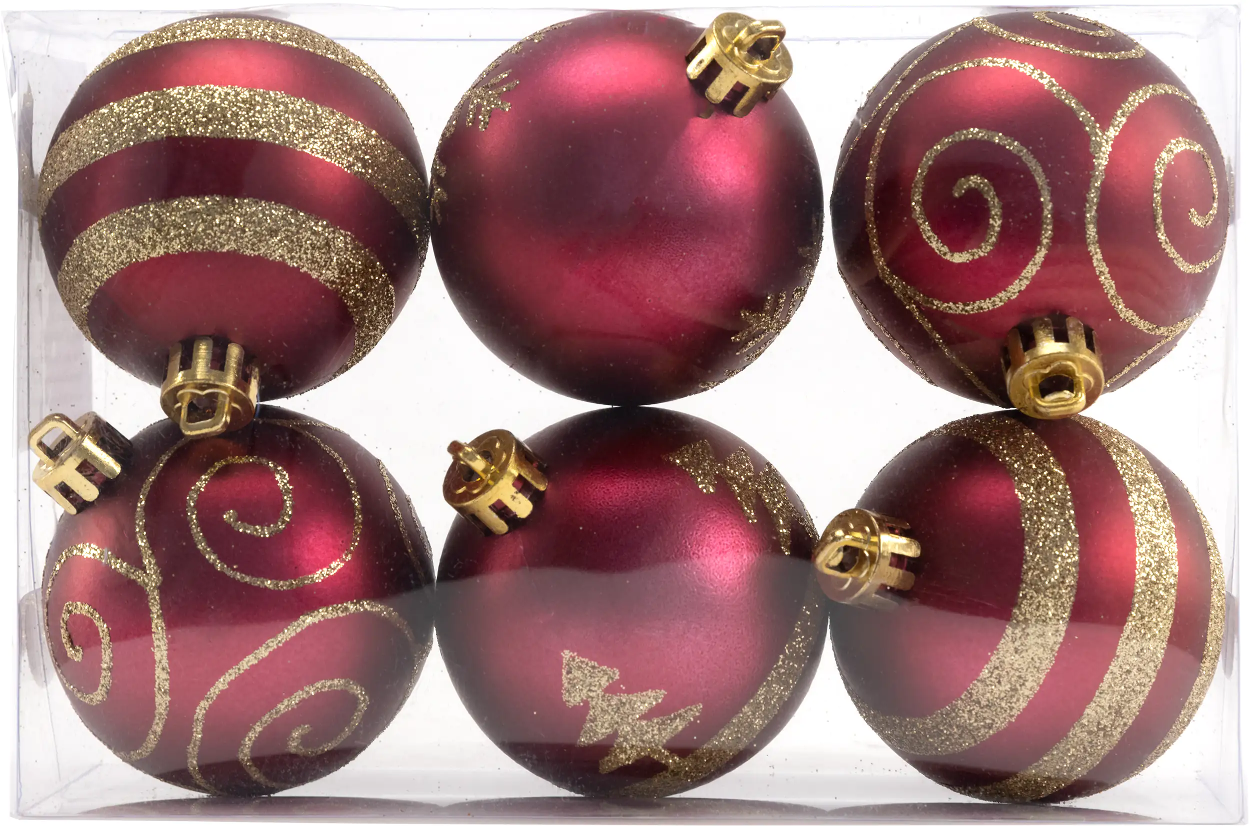 4333692539821 TrendLine Weihnachtskugeln bruchfest, langlebig Ø 6 cm magnolienrosa 6 Stück