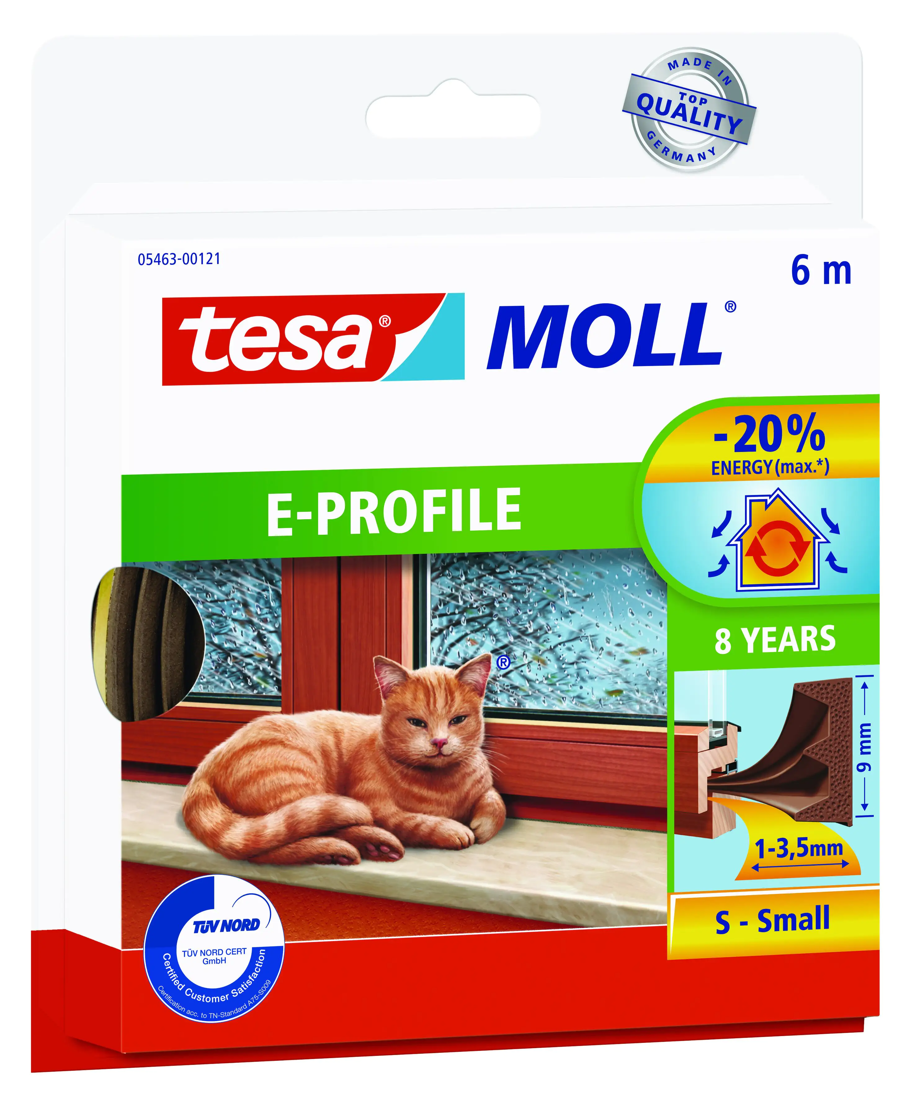 tesa Moll E-Profil Classic 6 m, braun