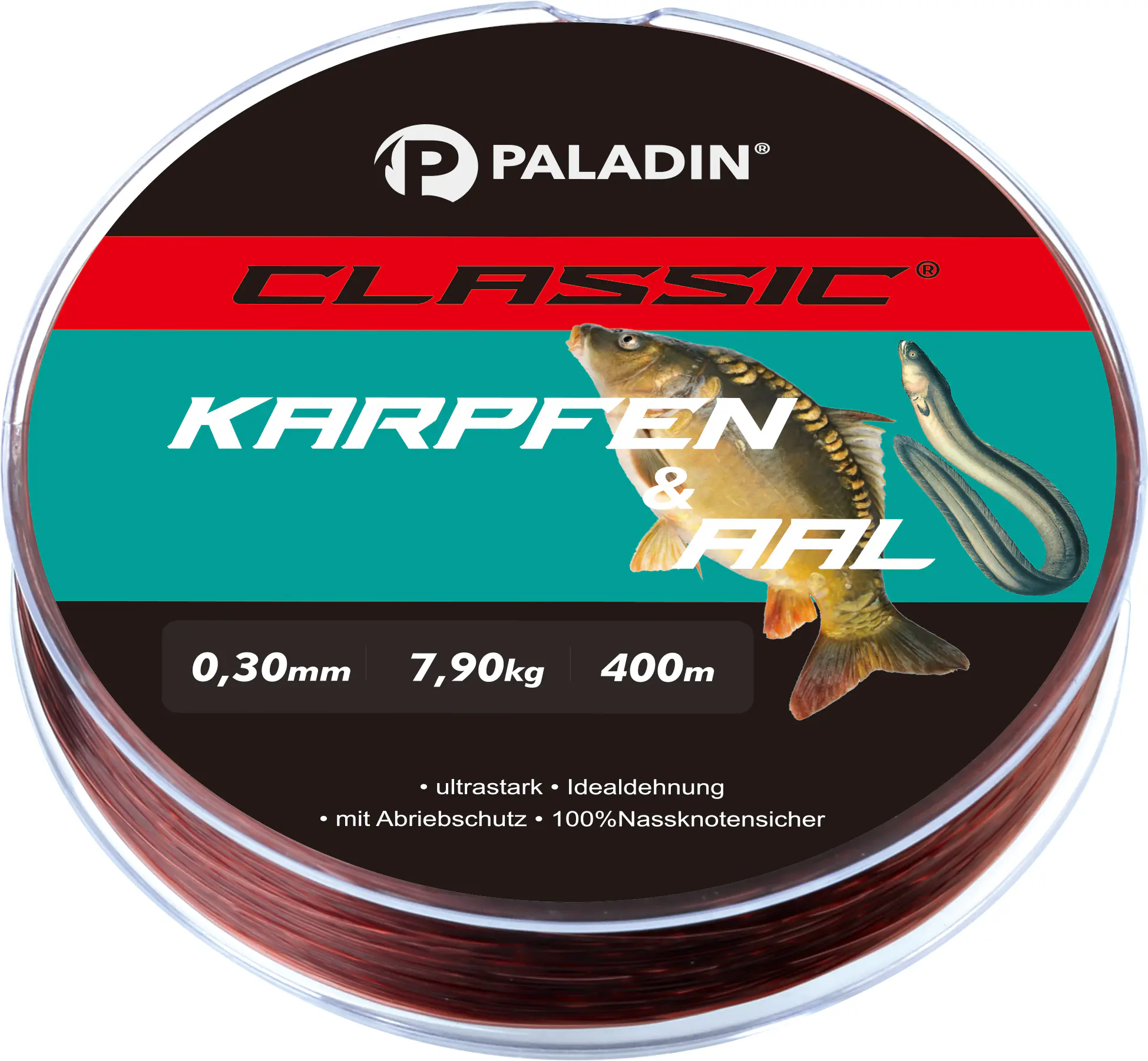 Paladin Angelschnur Hecht Zander 400 m 0,30 mm dunkelgrün