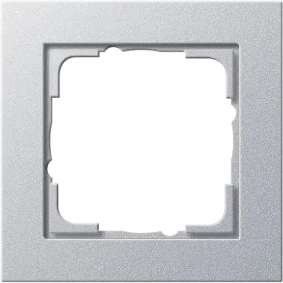 Gira Abdeckrahmen 1-fach E2, aluminium, 021125 Gira Abdeckrahmen 1-fach E2, aluminium, 021125