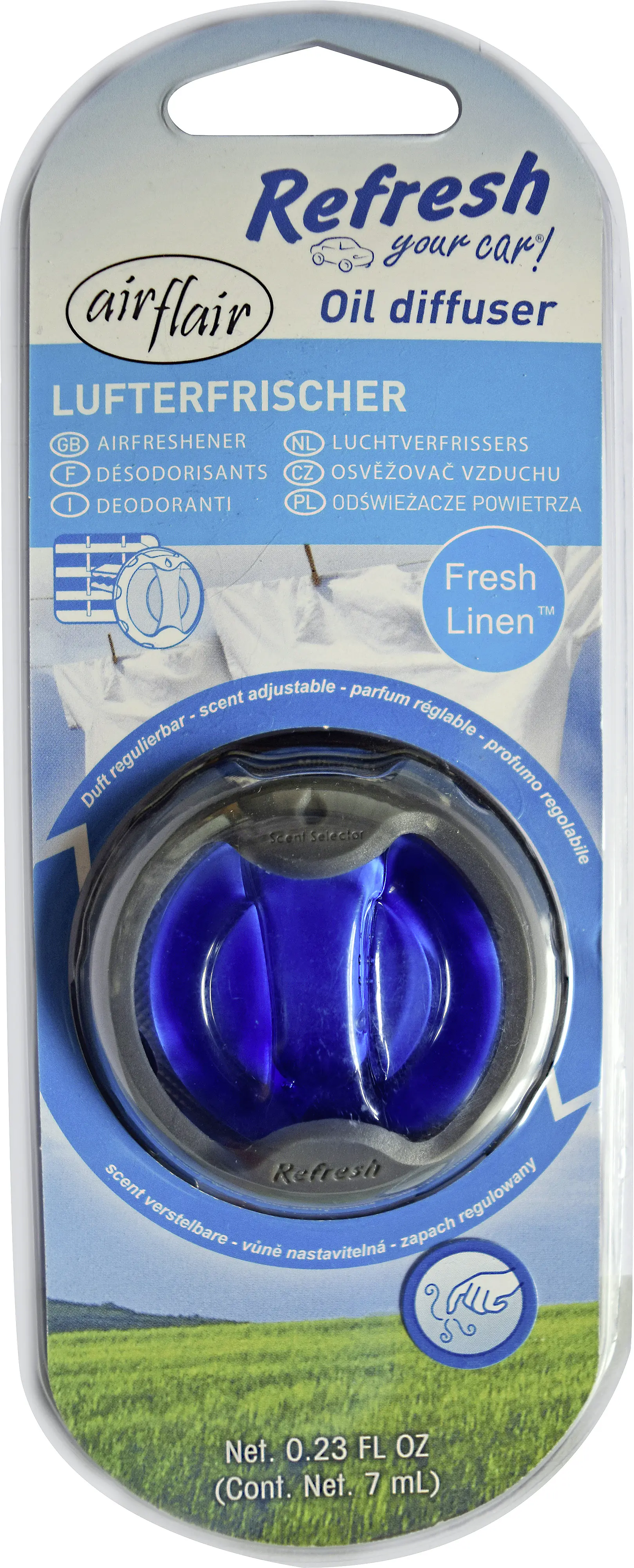 airflair Lufterfrischer Oil Diffusor Refresh Your Car Fresh Linen