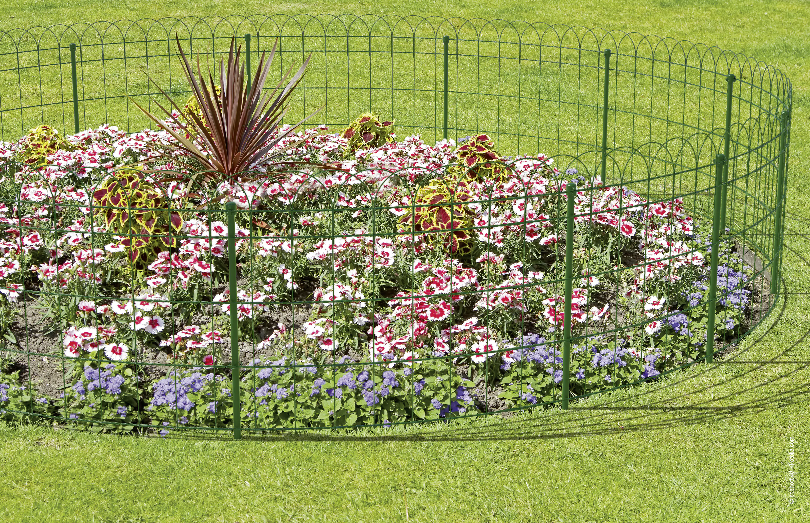 4004338611811_2176531 Alberts Zaunpfosten zu Deco und Ziergeflecht Rondo 90 cm Ø 28 mm grün