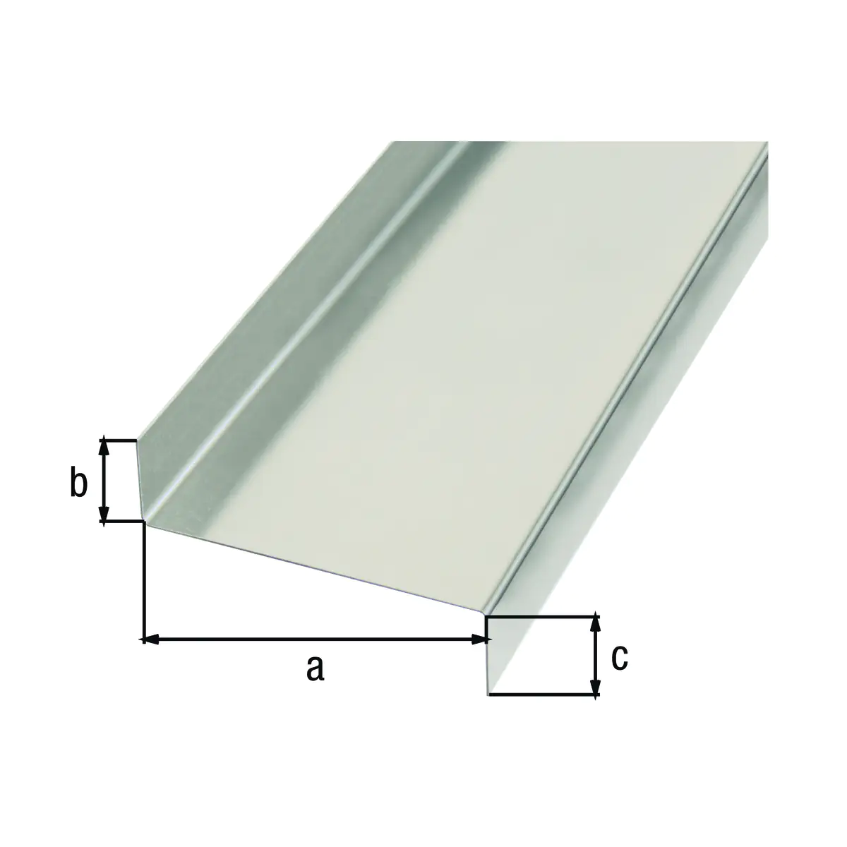 Alberts Glattblech Z-Form Aluminium natur 18 x 63 x 18 x 1000 mm gekantet