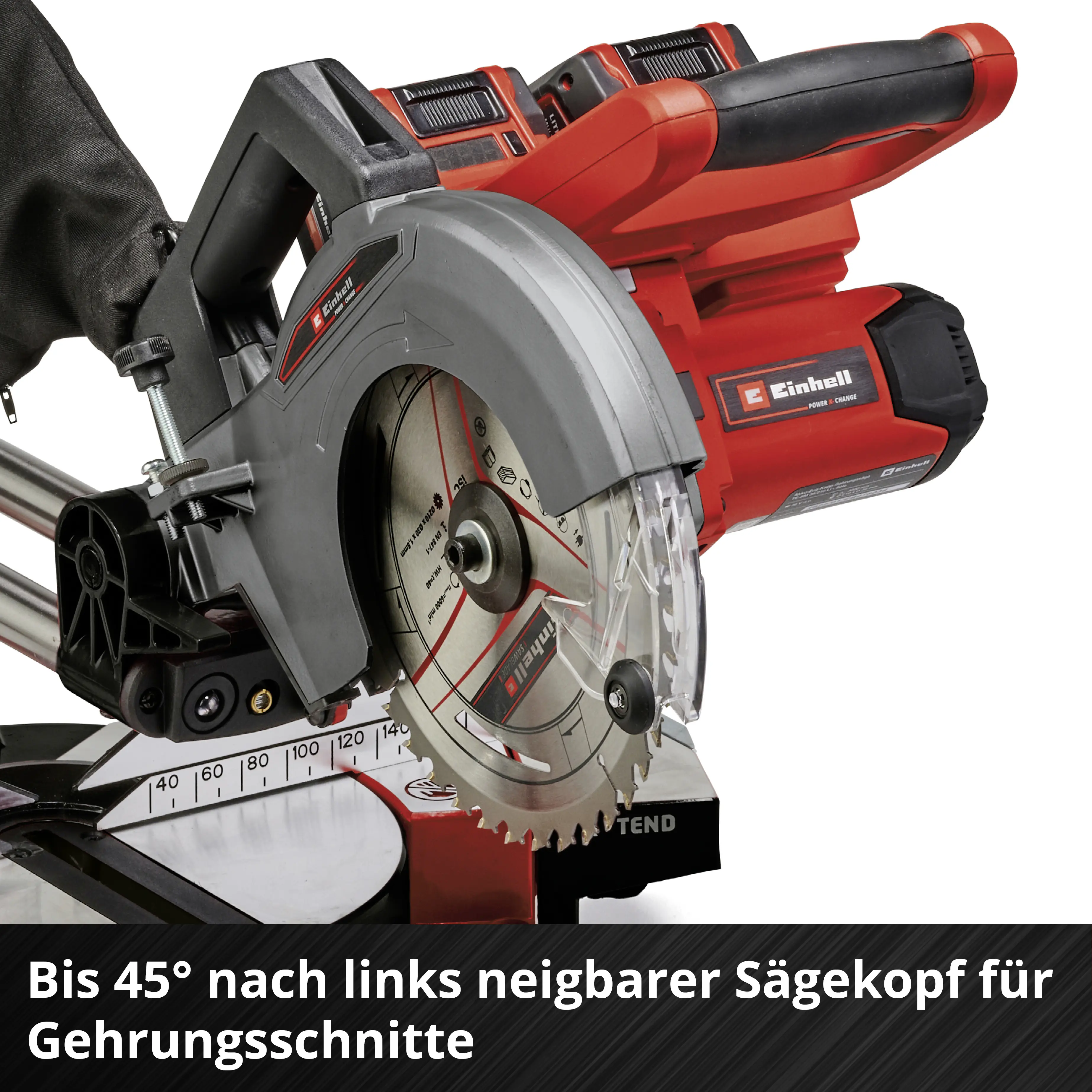 Einhell Expert Akku-Zug-Kapp-Gehrungssäge TE-SM 36/210 Li Solo 36 V