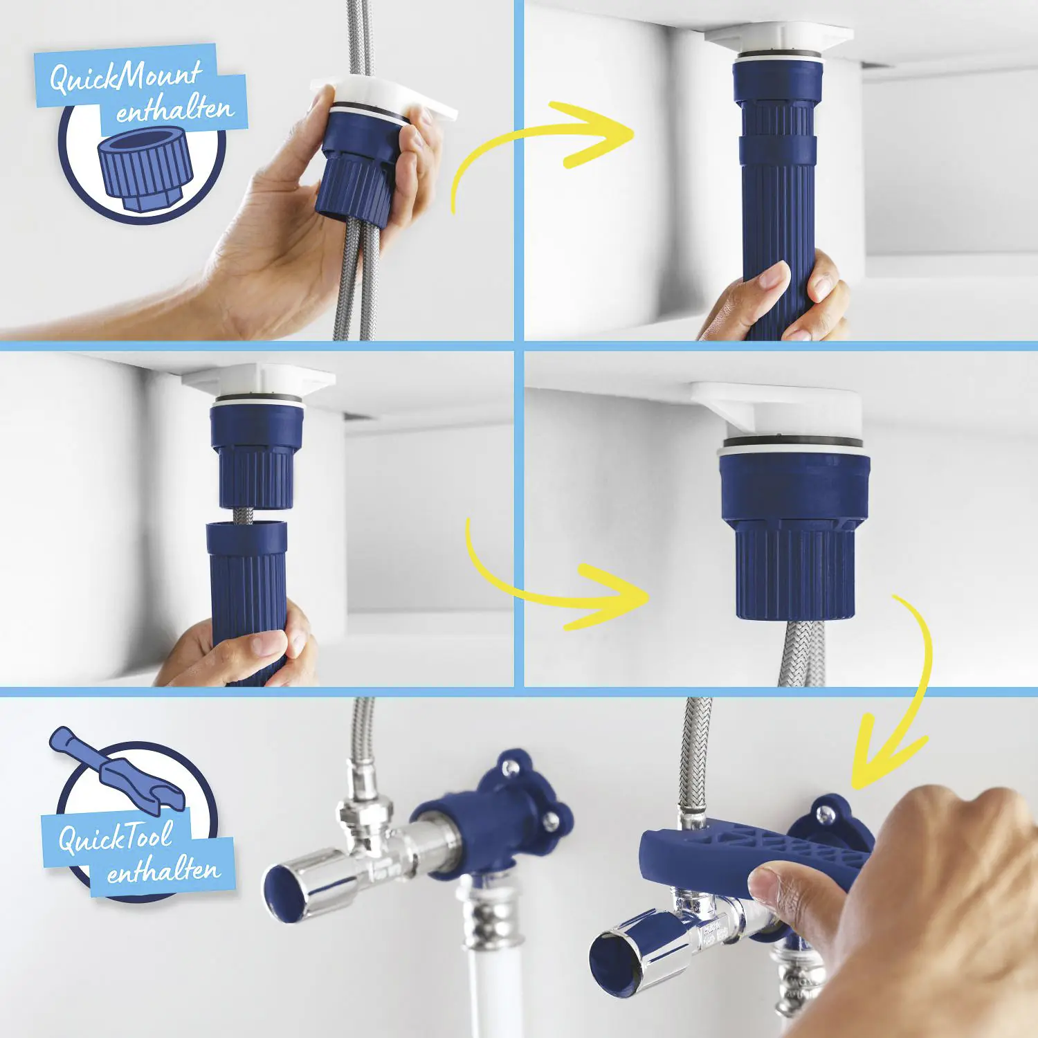 Grohe Quickfix Küchenarmatur START schwarz matt