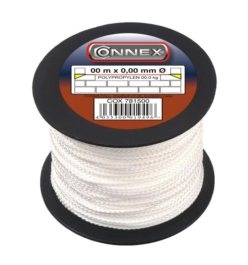 Maurerschnur 100 m Ø 1,7 mm weiß