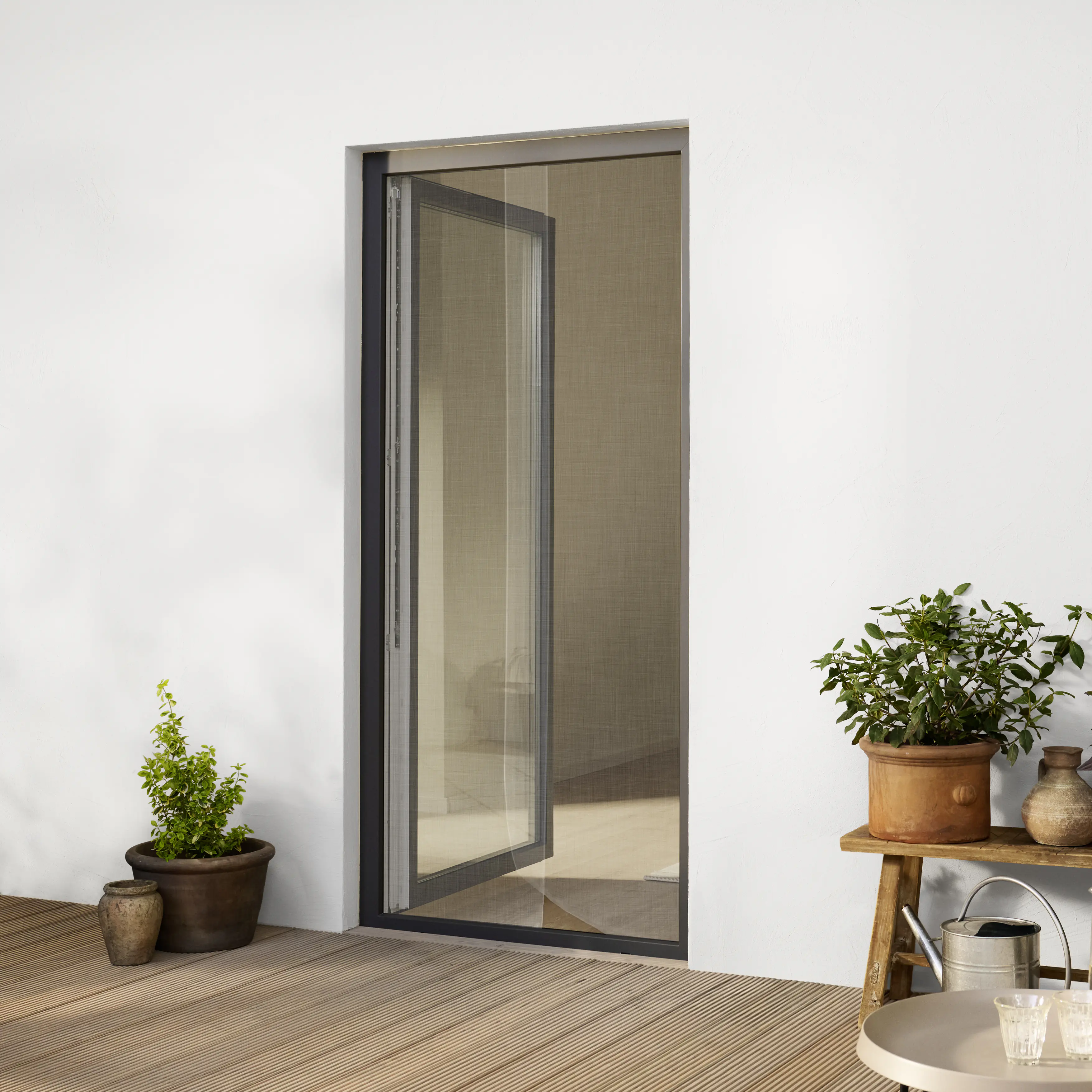 tesa Fliegengitter Tür 65 x 220 cm weiß kürzbar 2 Stück