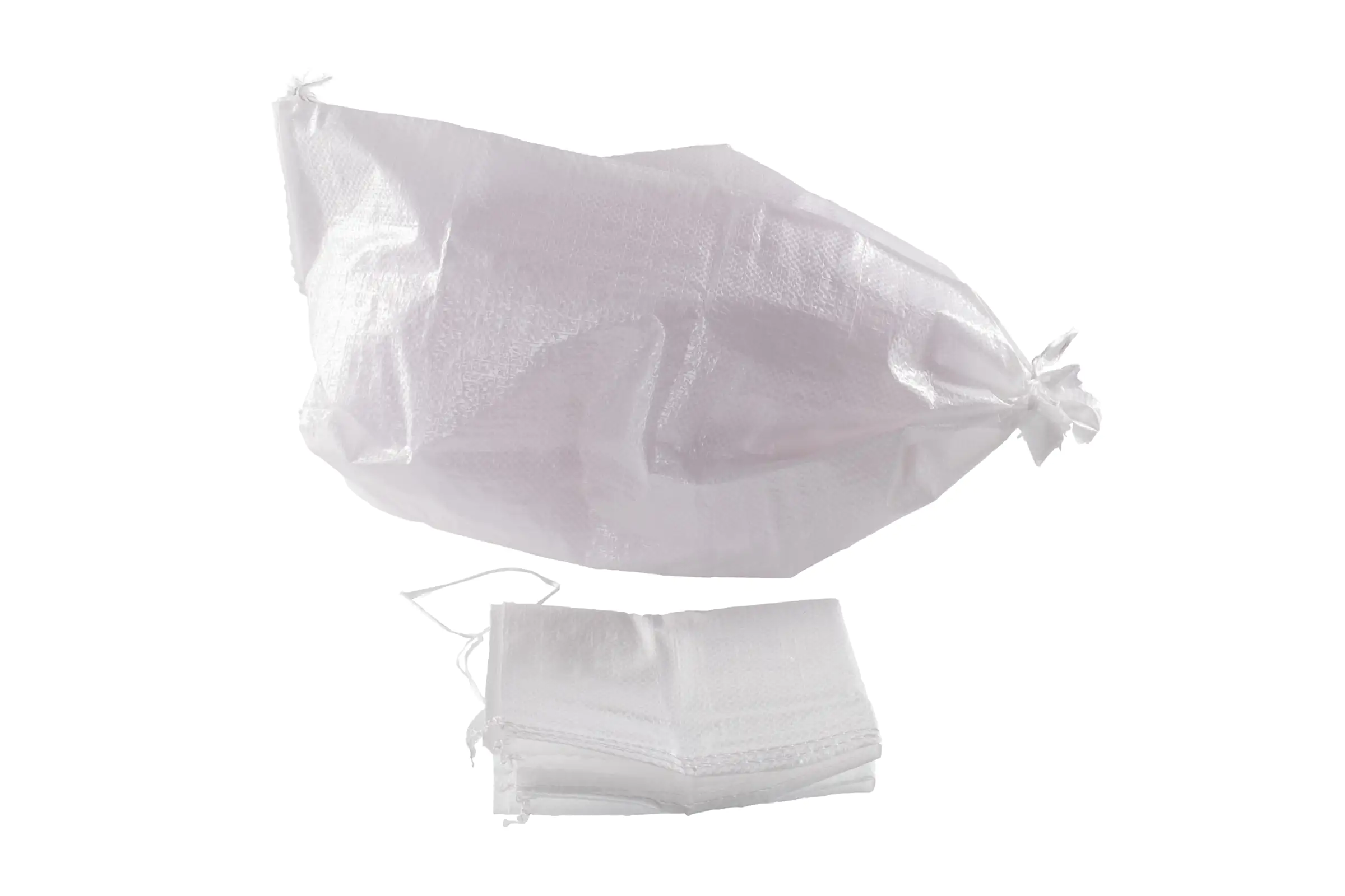 0761449181087 Masys Gewebesack Sandsack 60 x 40 cm weiß 2 Stück mit Band zum verschließen