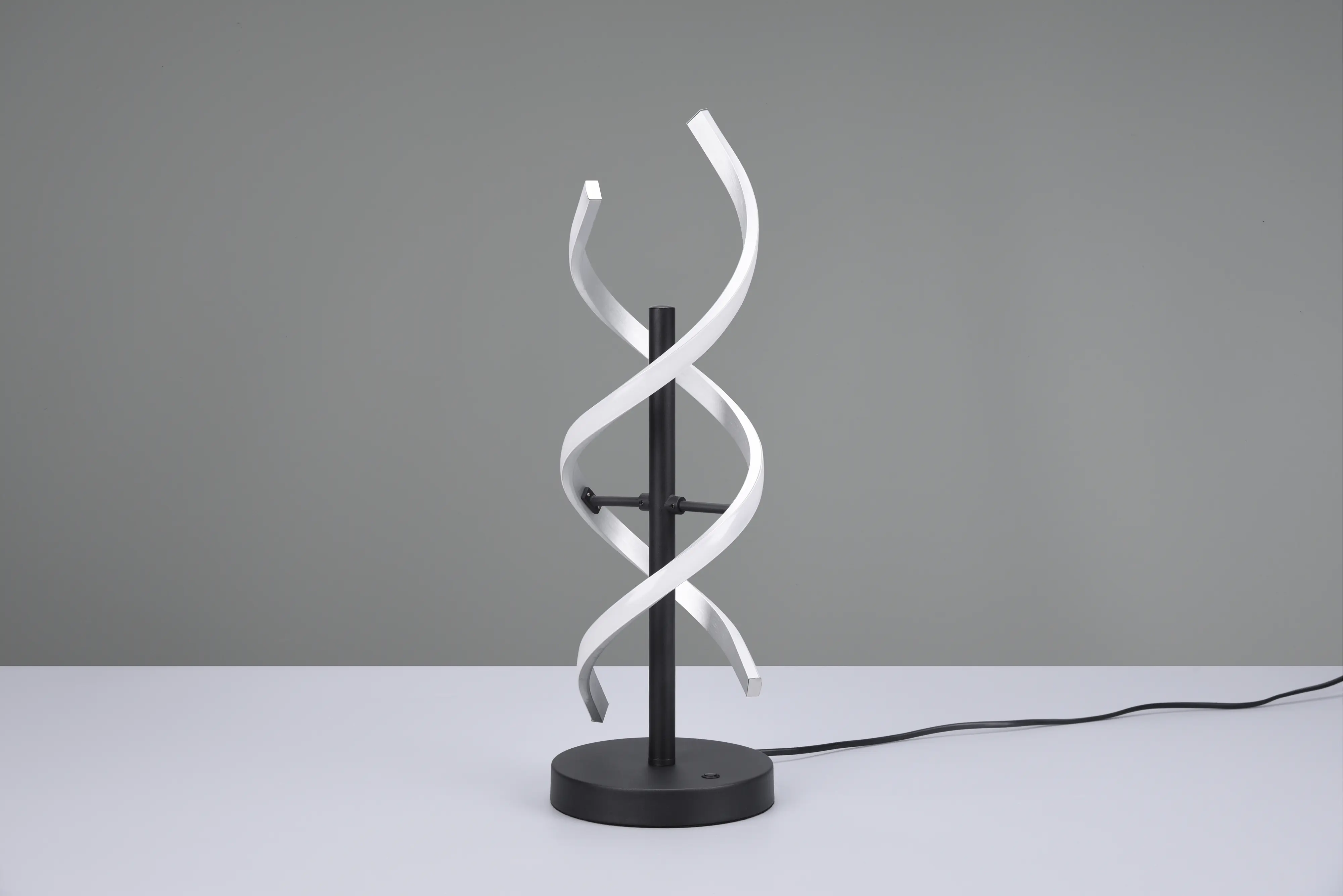 Trio LED-Tischleuchte Sequence Ø 48,5 x 16 cm warmweiß-neutralweiß alu gebürstet dimmbar