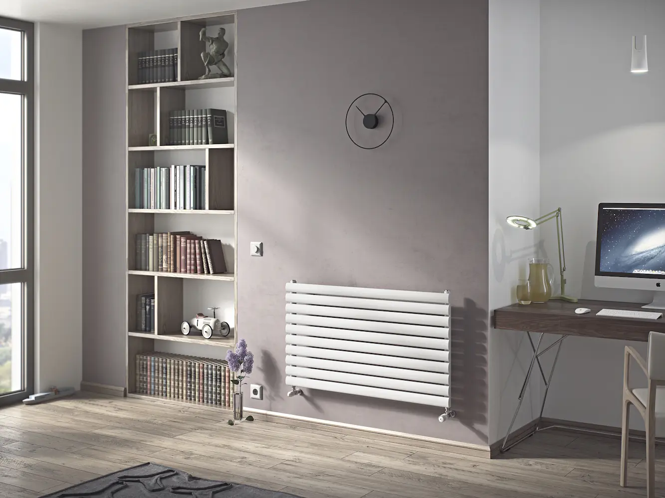 Ximax Heizkörper Fortuna horizontal 58,4 x 100 cm 629 Watt weiß
