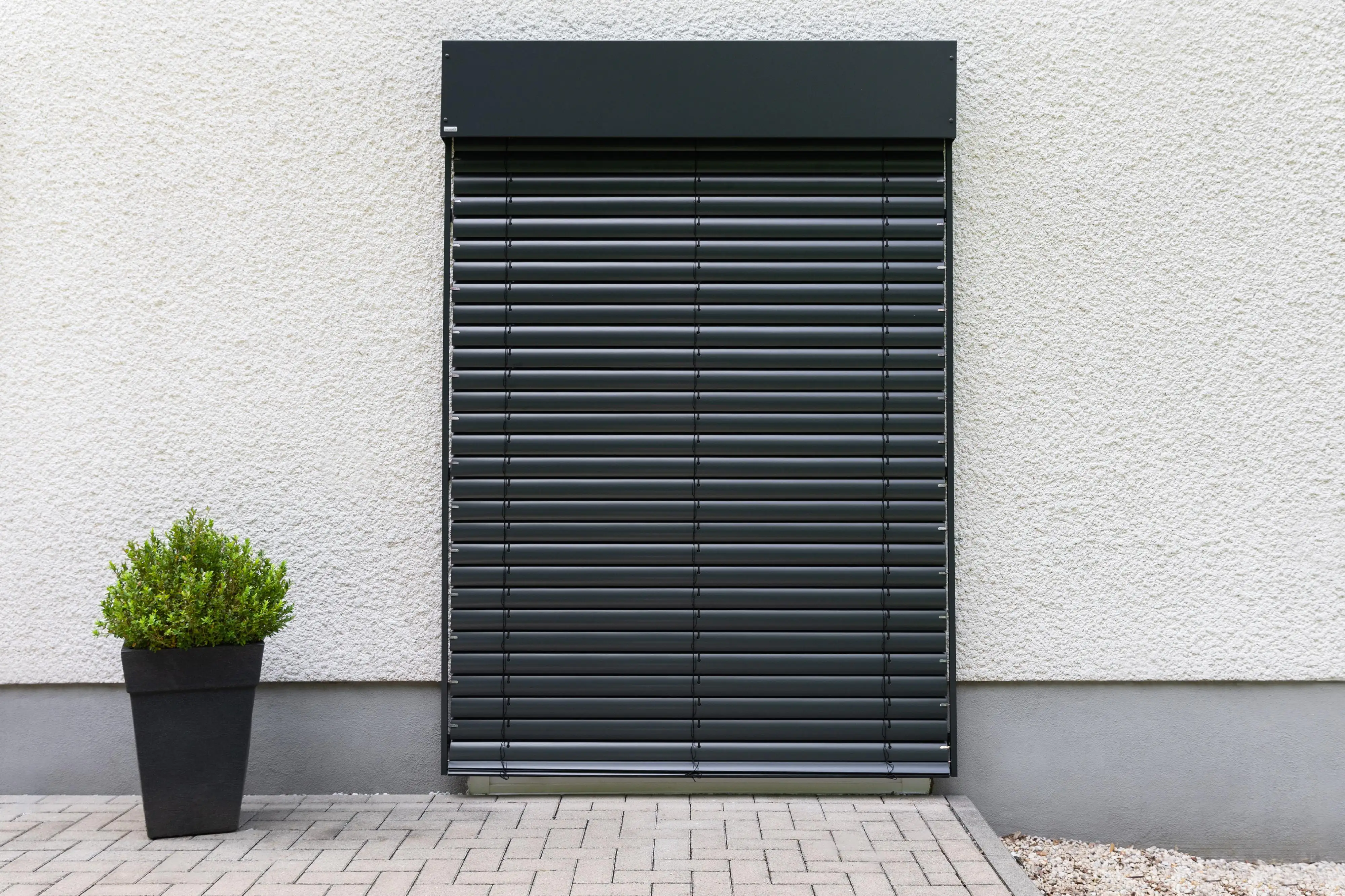 Schellenberg Raffstore Express, anthrazit 180 x 160 cm, Blende 25 cm Schellenberg Raffstore Express, anthrazit 180 x 160 cm, Blende 25 cm